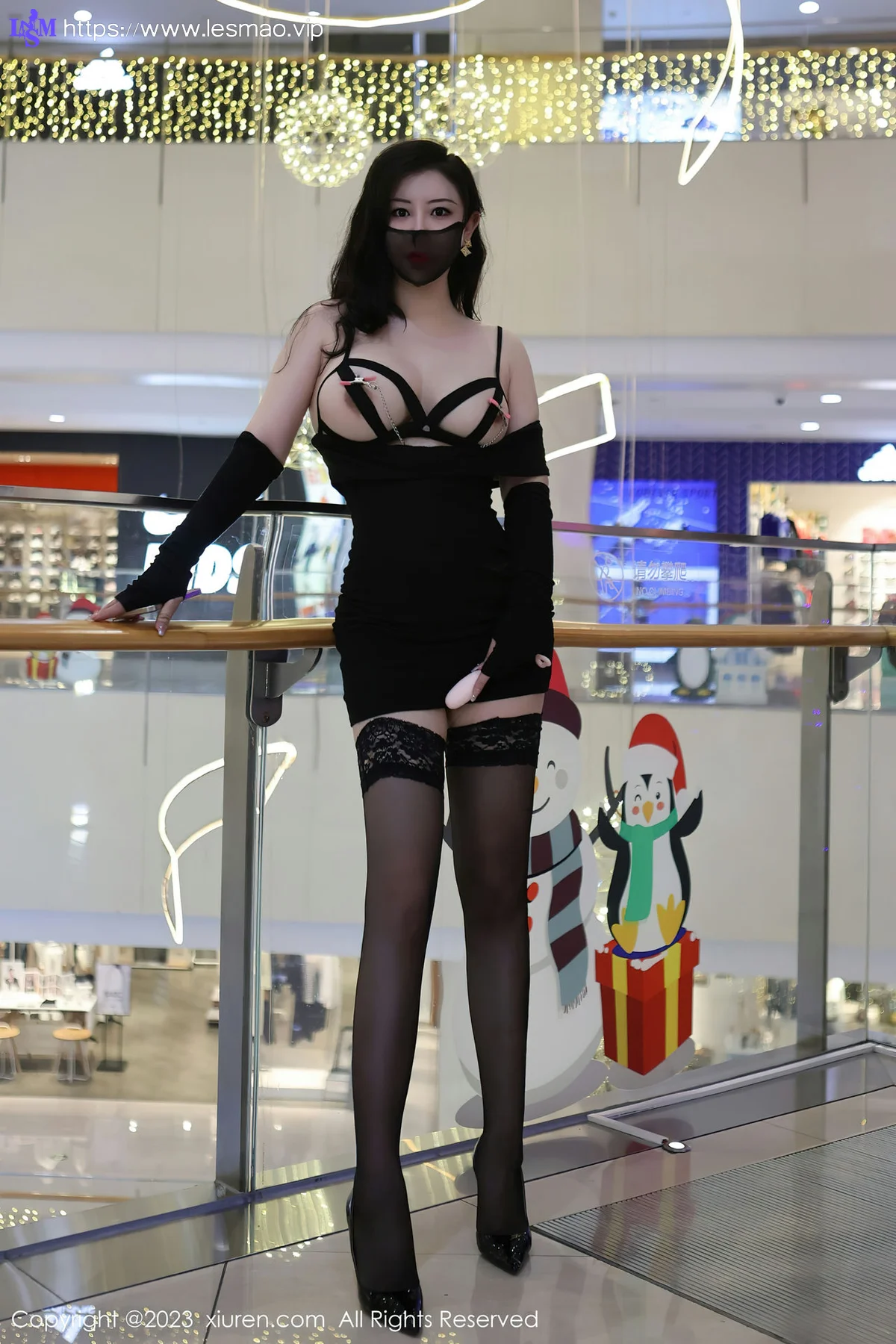 XiuRen 秀人 No.6515 王婉悠Queen 黑色情趣内衣性感写真11 - 12