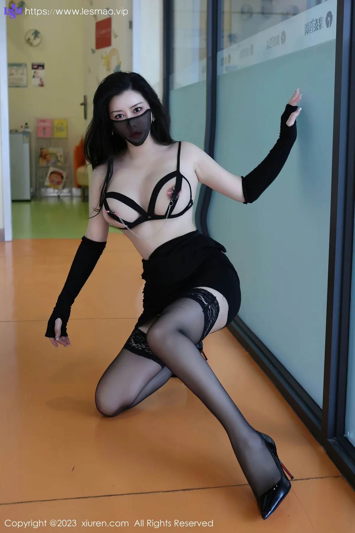 XiuRen 秀人 No.6515 王婉悠Queen 黑色情趣内衣性感写真11 - 29