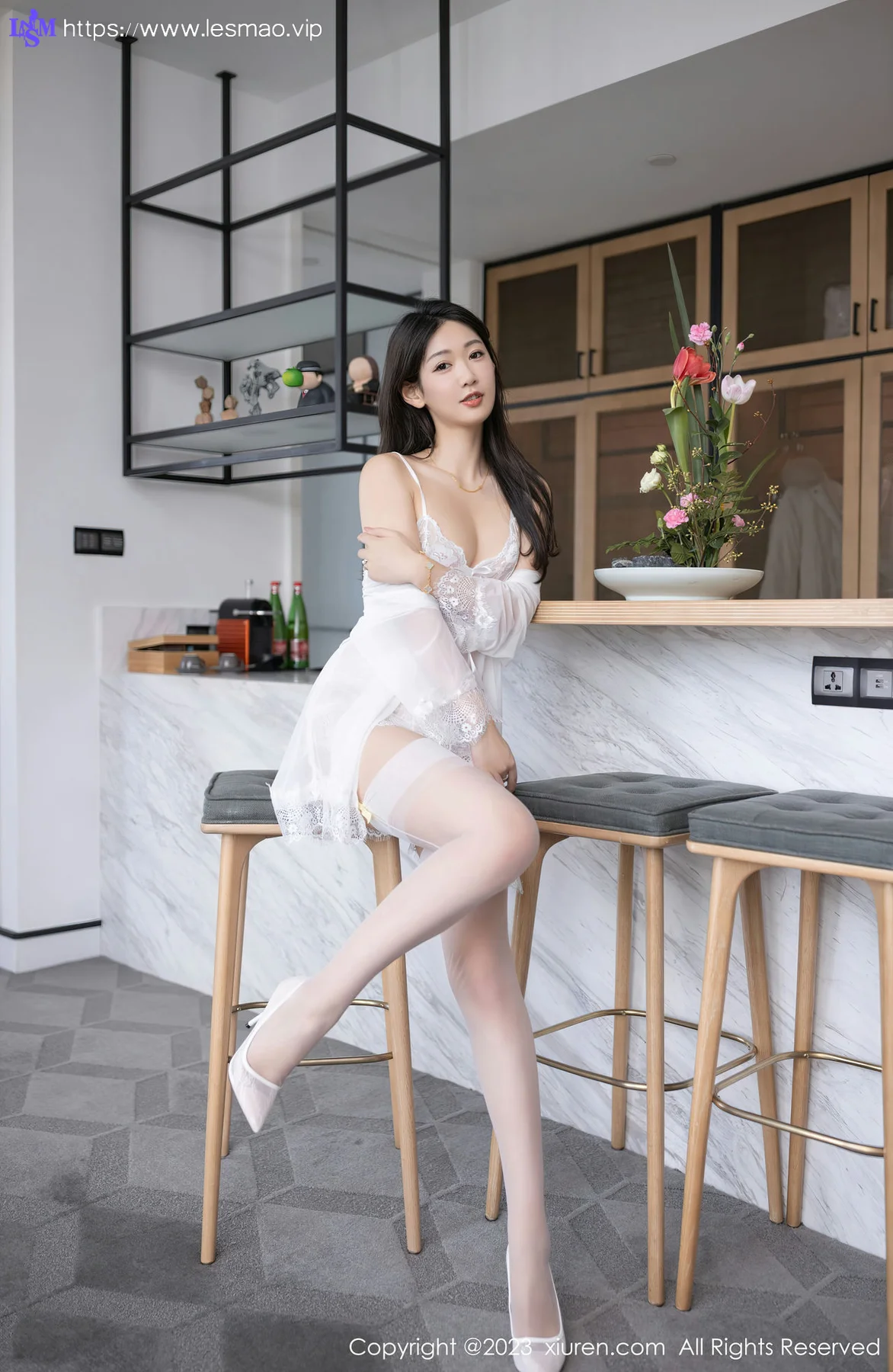 XiuRen 秀人 No.6518 唐安琪 白色蕾丝性感写真11 - 14
