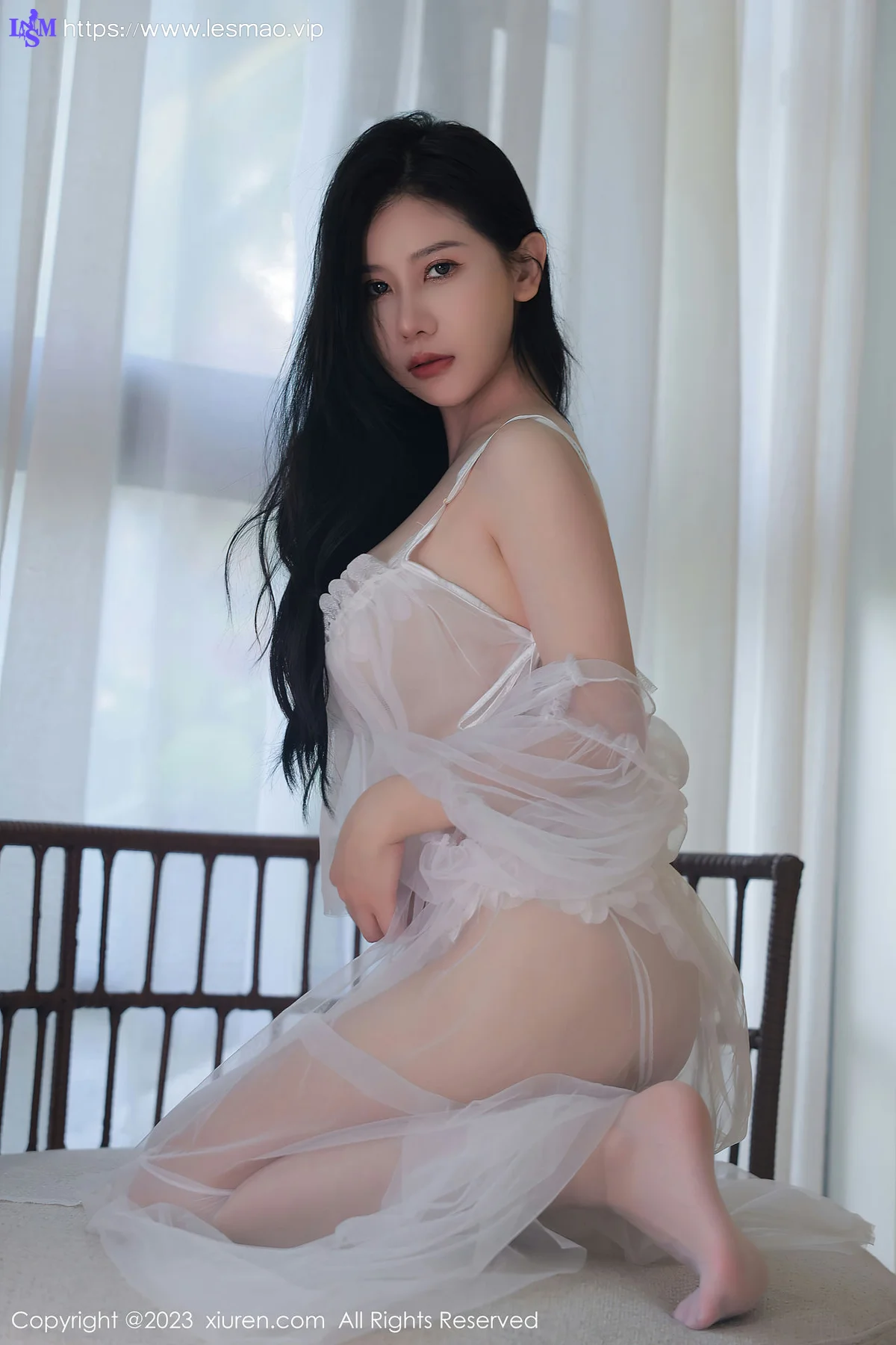 XiuRen 秀人 No.6521 尹甜甜 白色网纱服饰万宁旅拍33 - 26