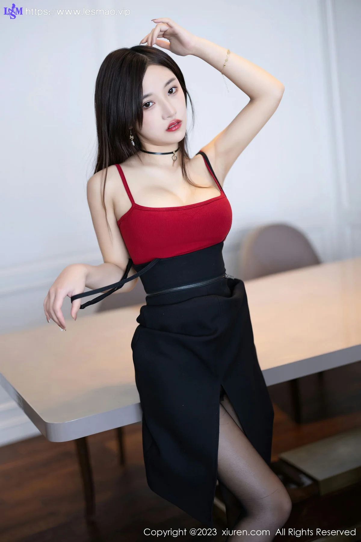 XiuRen 秀人 No.6523 妙可可Cheese 黑色轻透情趣内衣写真2 - 13