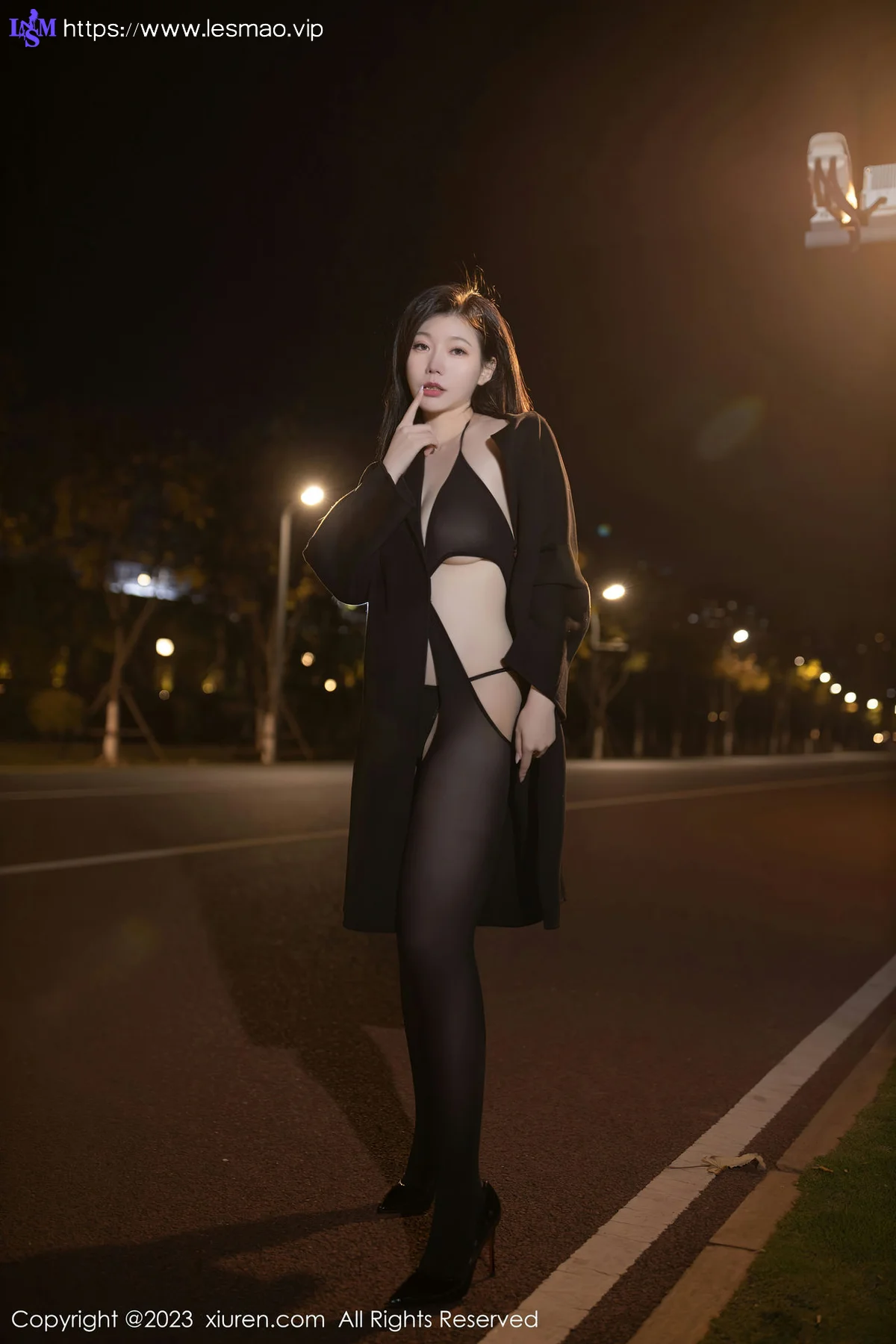 XiuRen 秀人 No.6524 安然anran 黑色连体衣写真11 - 20