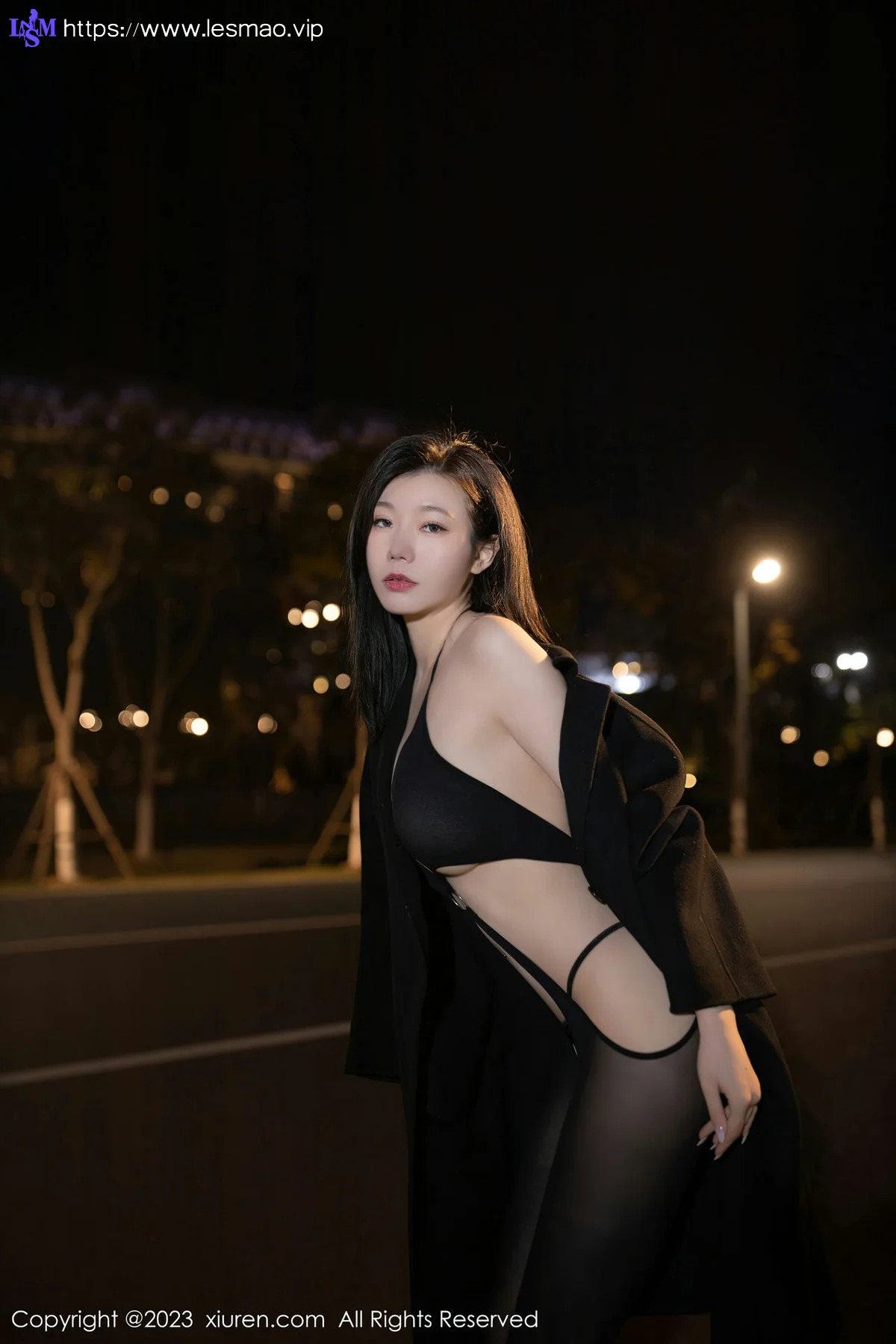XiuRen 秀人 No.6524 安然anran 黑色连体衣写真11 - 21