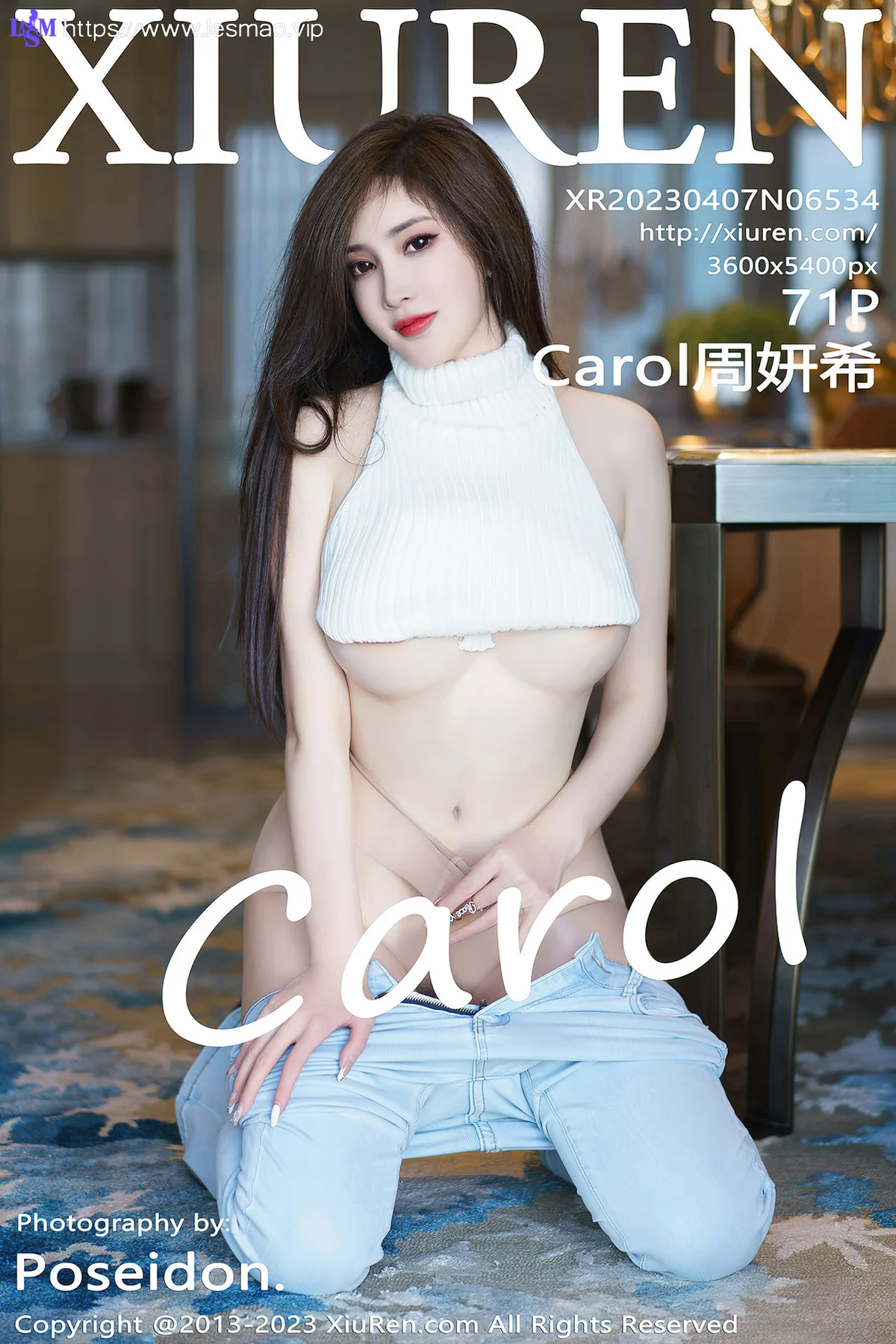 XiuRen 秀人 No.6534 Carol周妍希 诱人原色丝袜性感写真 - 72