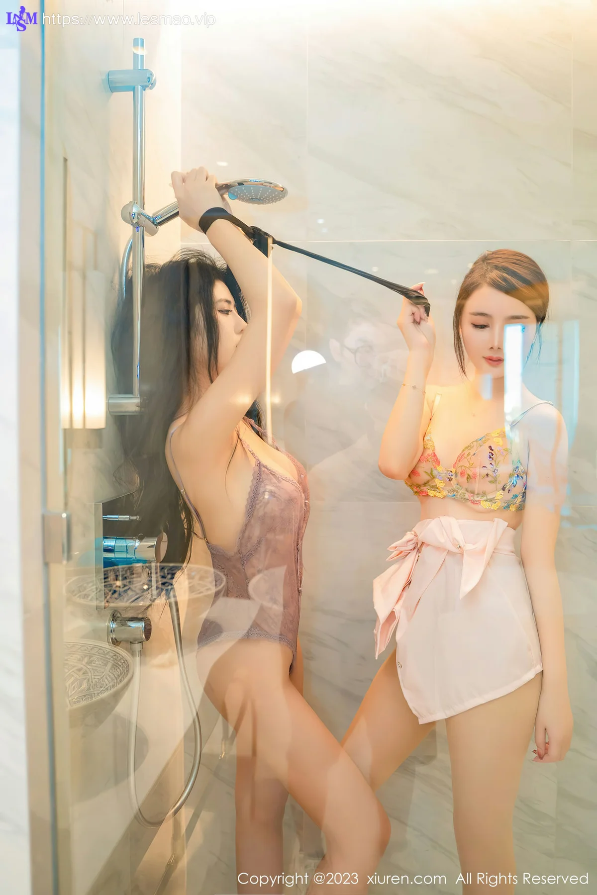 XiuRen 秀人 No.6546 浅浅Danny两位性感女神模特合集写真3 - 85