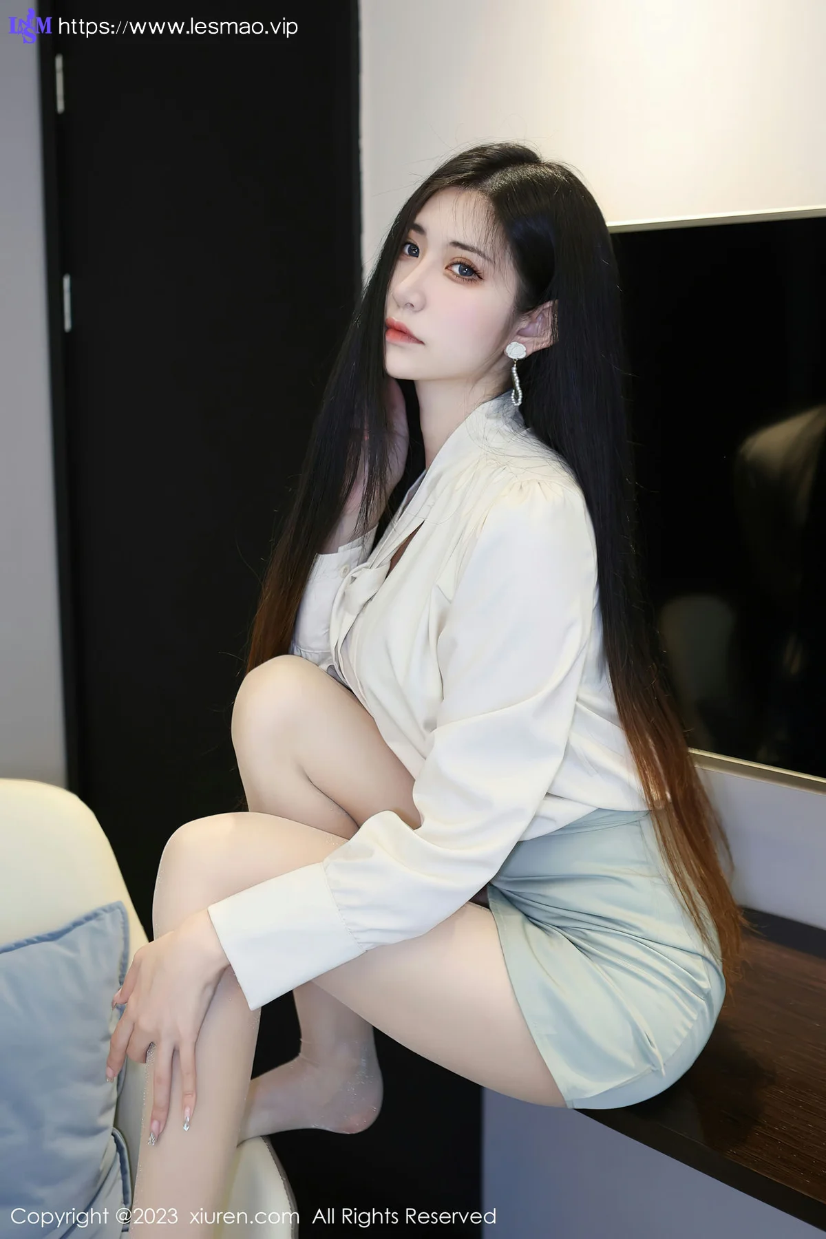 XiuRen 秀人 No.6547 依娜Yina 淡绿色蕾丝内衣性感写真2 - 19