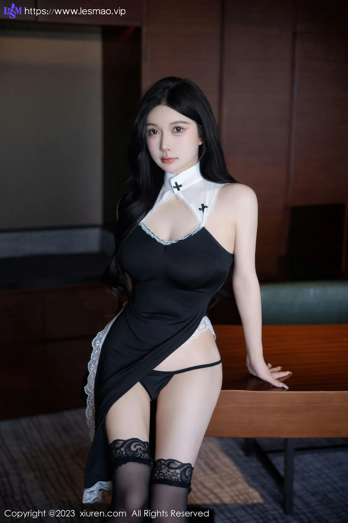XiuRen 秀人 No.6577 林珊珊 黑色修女服饰芭提雅旅拍1 - 27