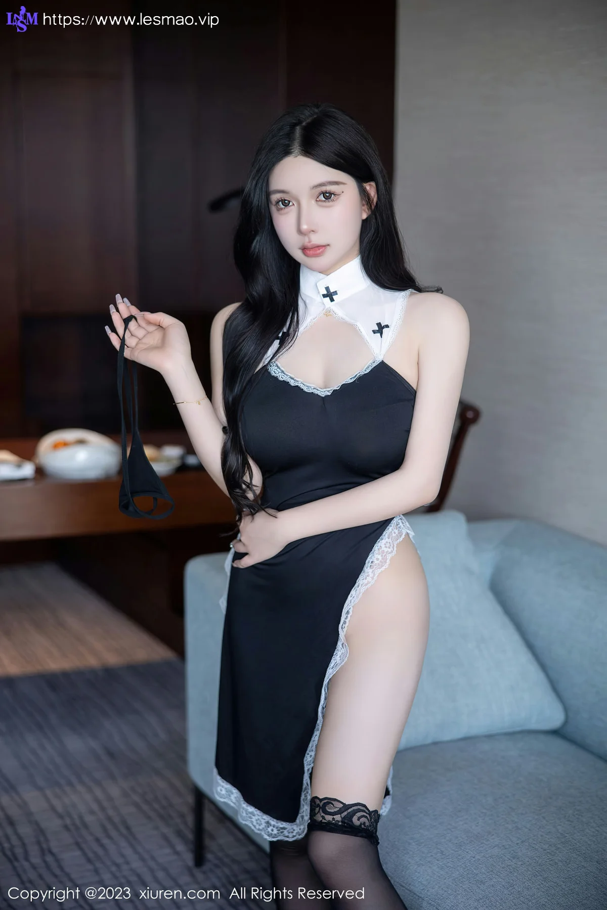 XiuRen 秀人 No.6577 林珊珊 黑色修女服饰芭提雅旅拍1 - 68