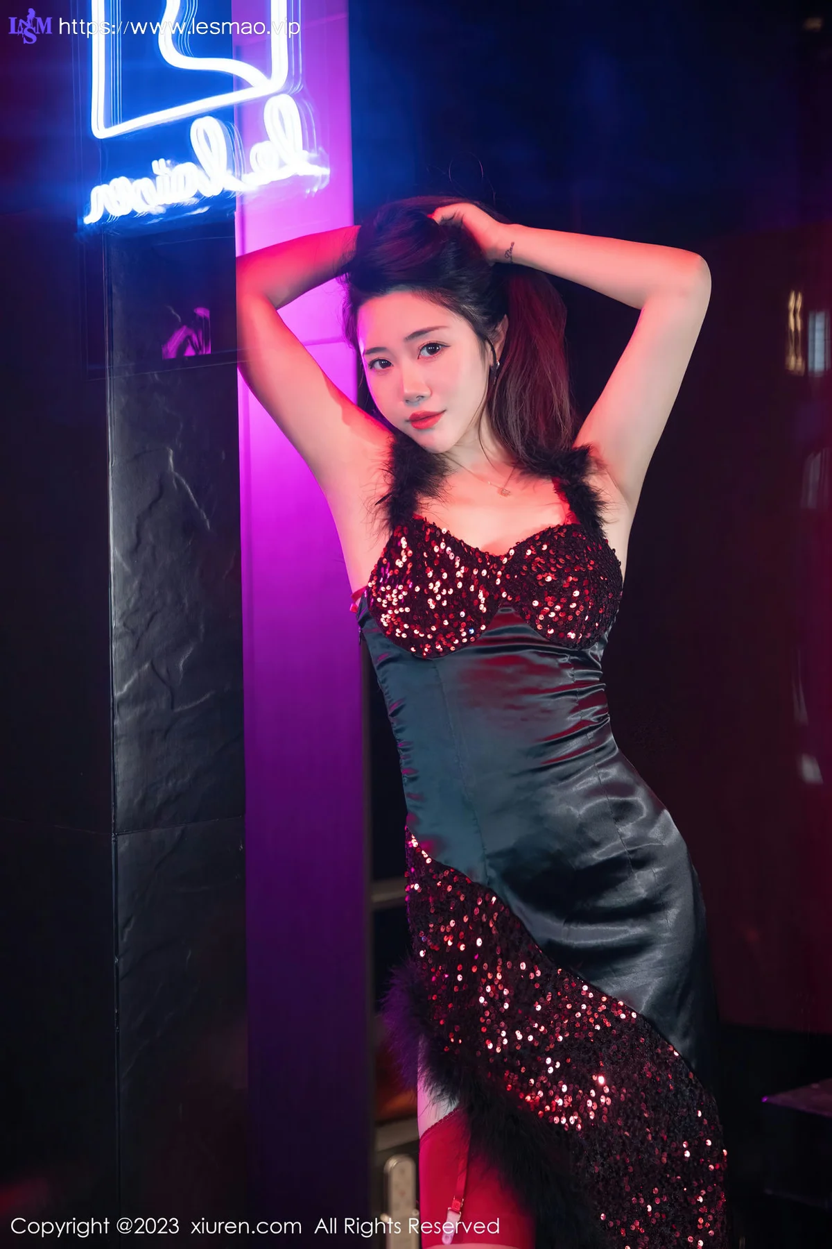 XiuRen 秀人 No.6587 严利娅Yuliya 红色蕾丝情趣内衣性感写真33 - 17