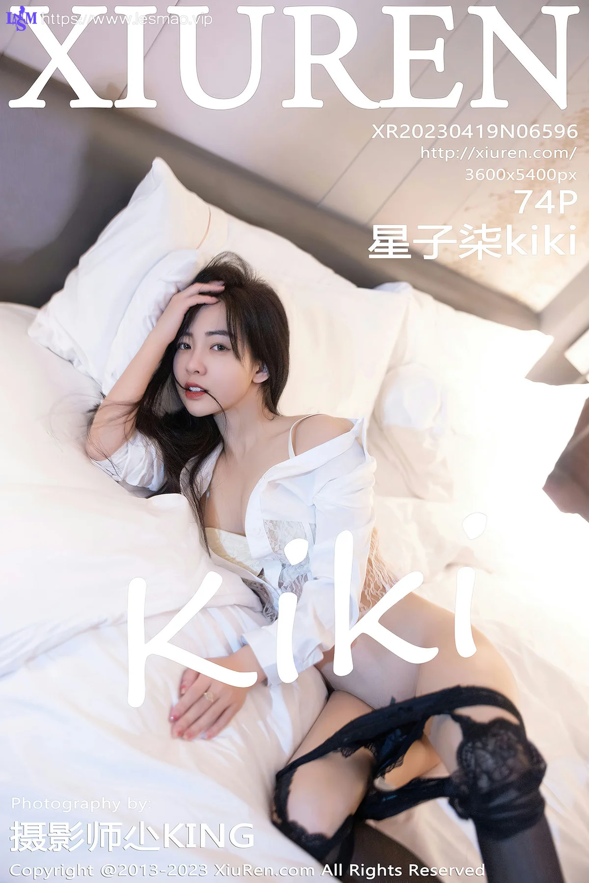 XiuRen 秀人 No.6596 星子柒kiki 白色蕾丝内衣性感写真3 - 75