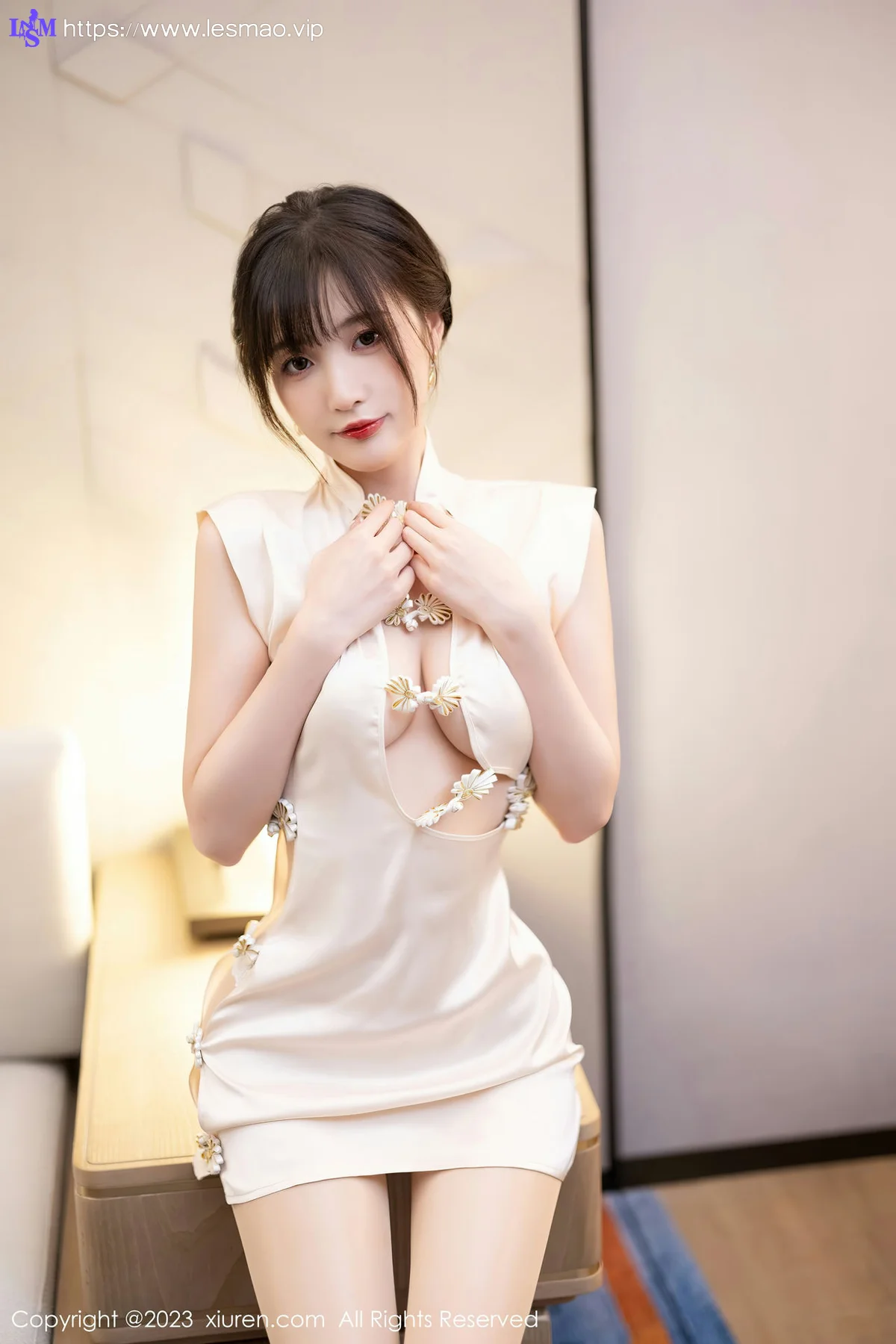XiuRen 秀人 No.6600 林星阑 白色旗袍清纯甜美1 - 9