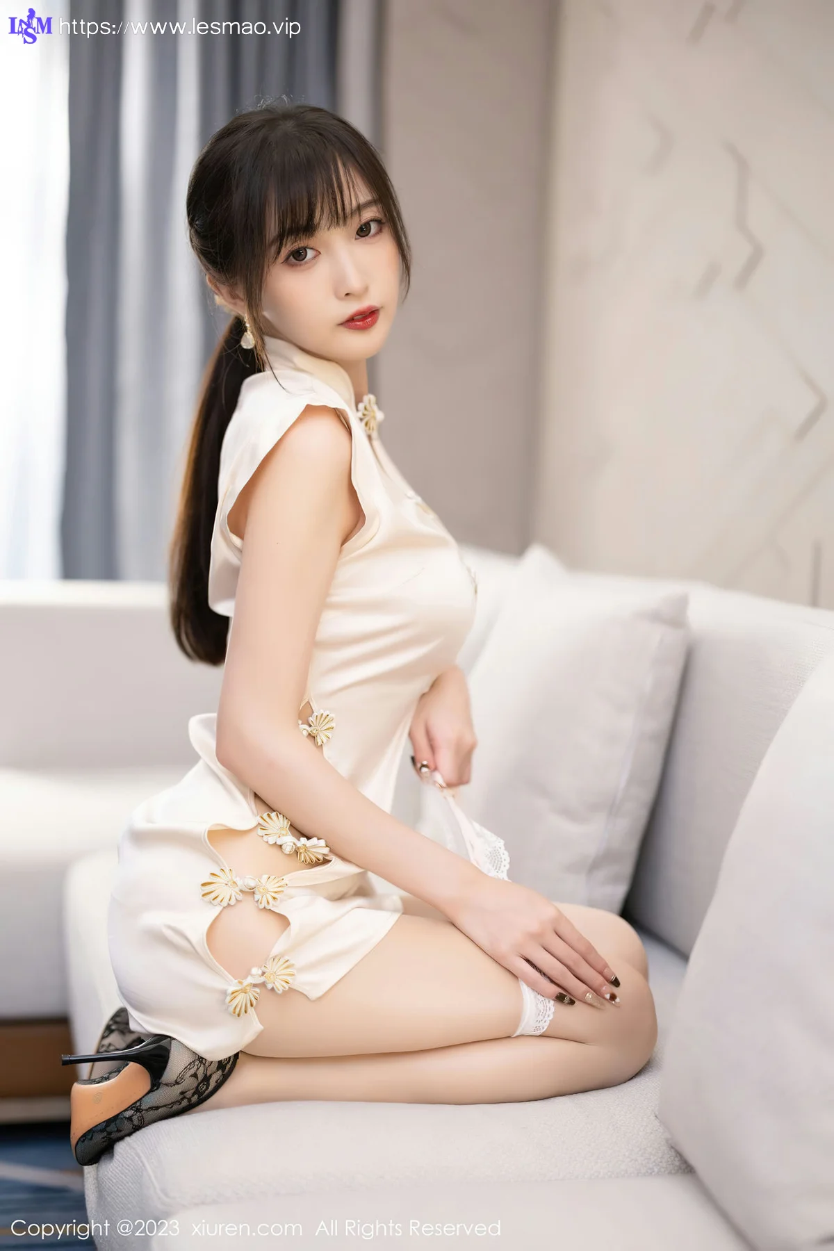 XiuRen 秀人 No.6600 林星阑 白色旗袍清纯甜美1 - 34