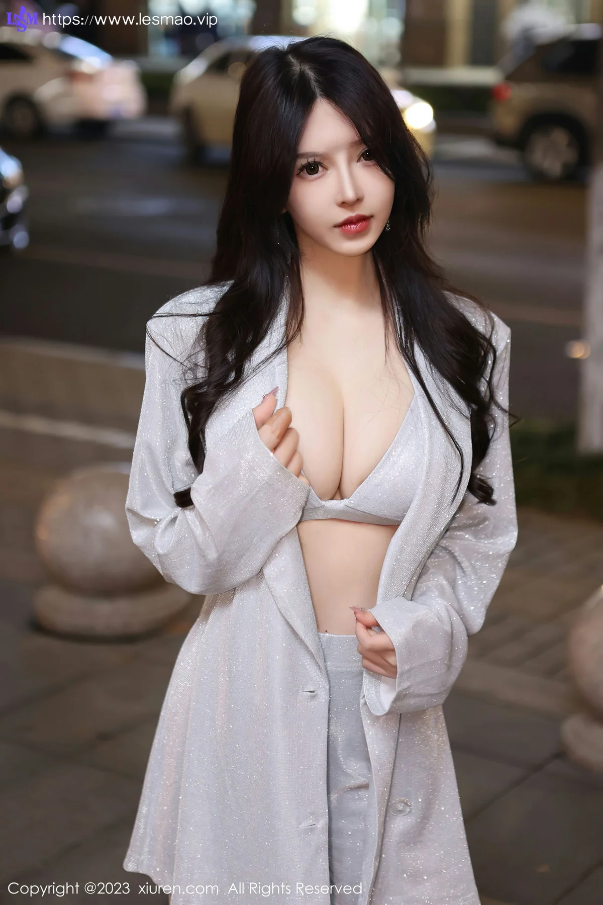 XiuRen 秀人 No.6605 玉兔miki 诱人灰丝街拍性感写真33 - 12