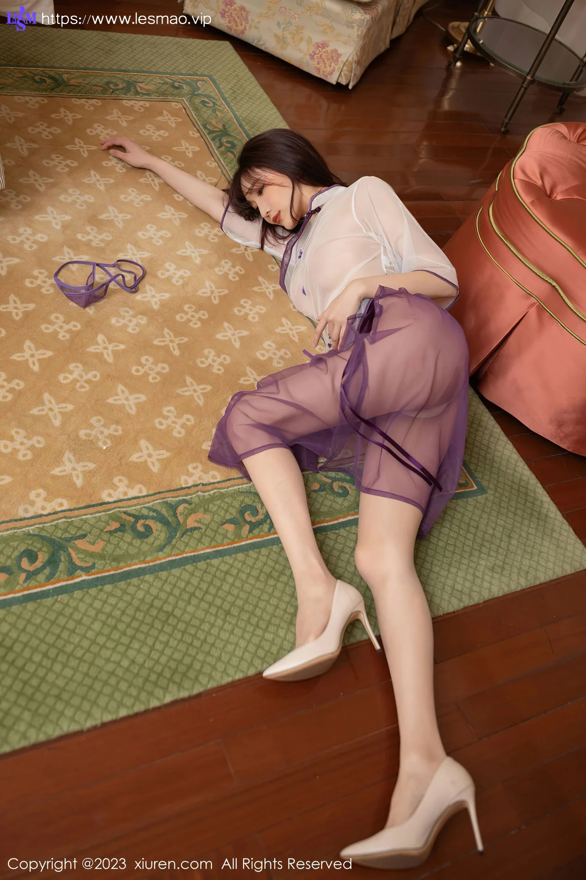 XiuRen 秀人 No.6608 陆萱萱 透视制服 - 43