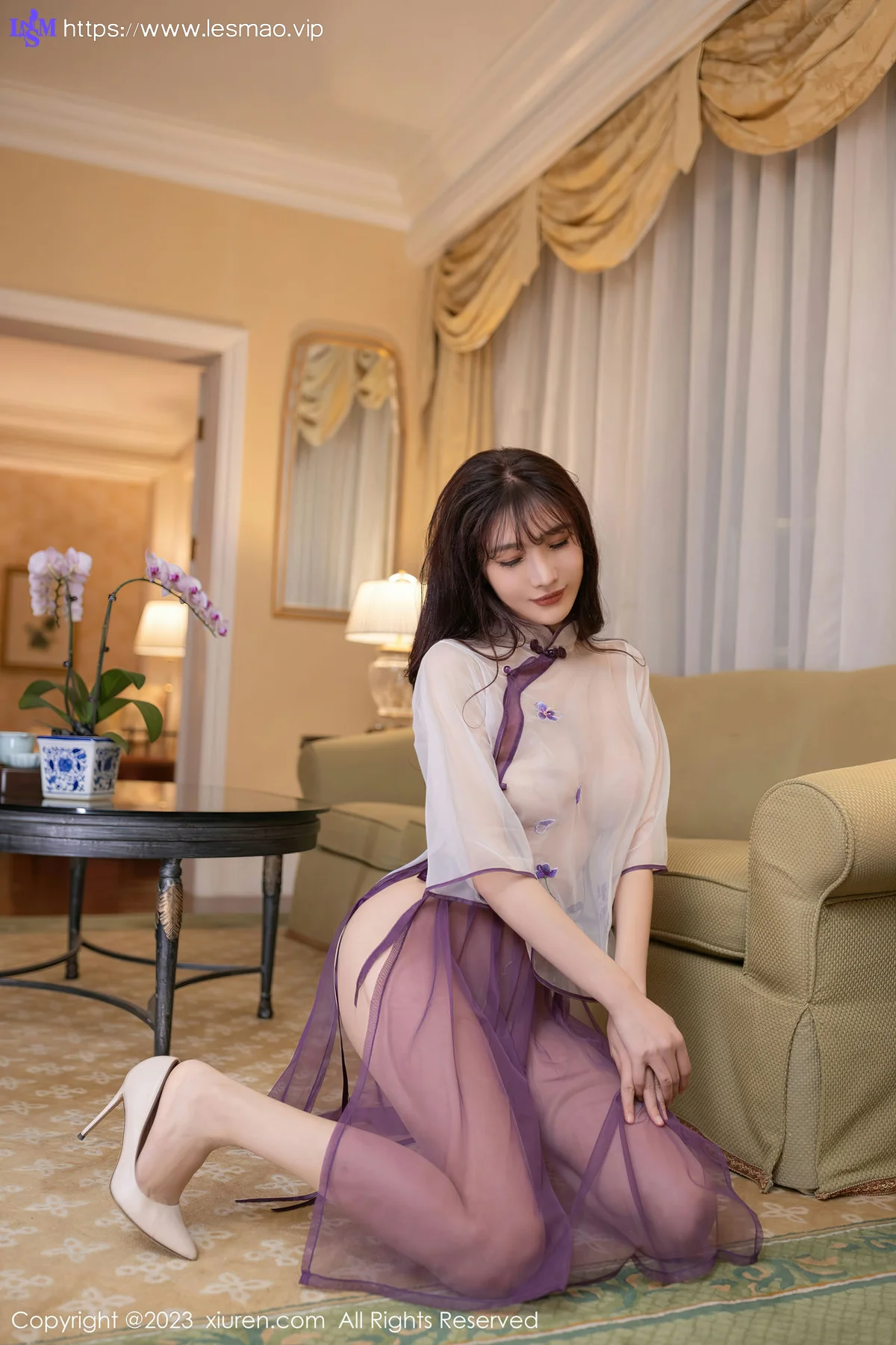 XiuRen 秀人 No.6608 陆萱萱 透视制服 - 75