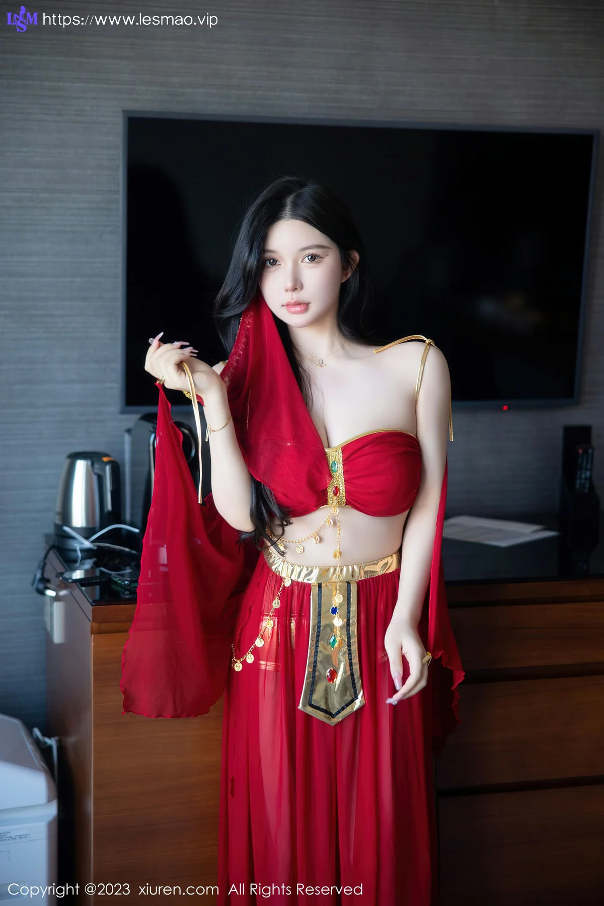 XiuRen 秀人 No.6613 林珊珊 红色西域舞娘芭提雅旅拍11 - 14