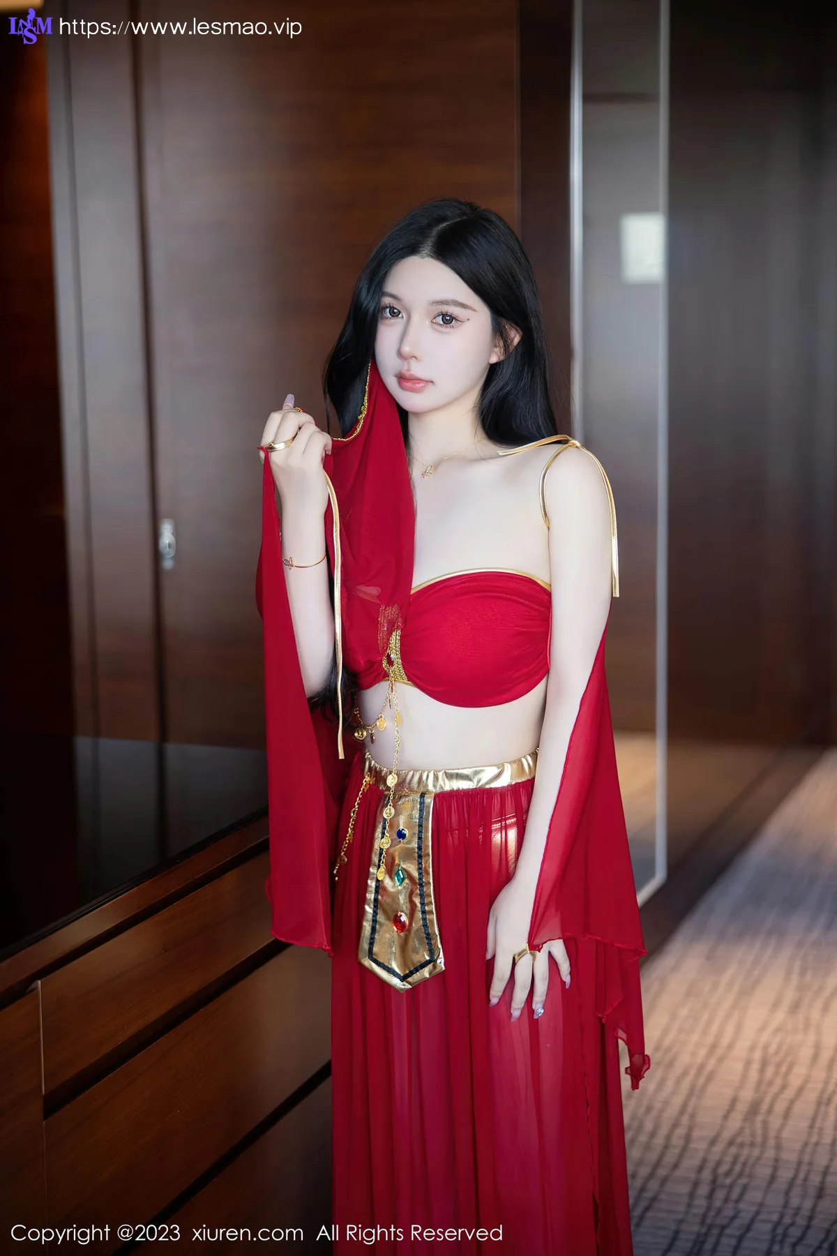 XiuRen 秀人 No.6613 林珊珊 红色西域舞娘芭提雅旅拍11 - 19