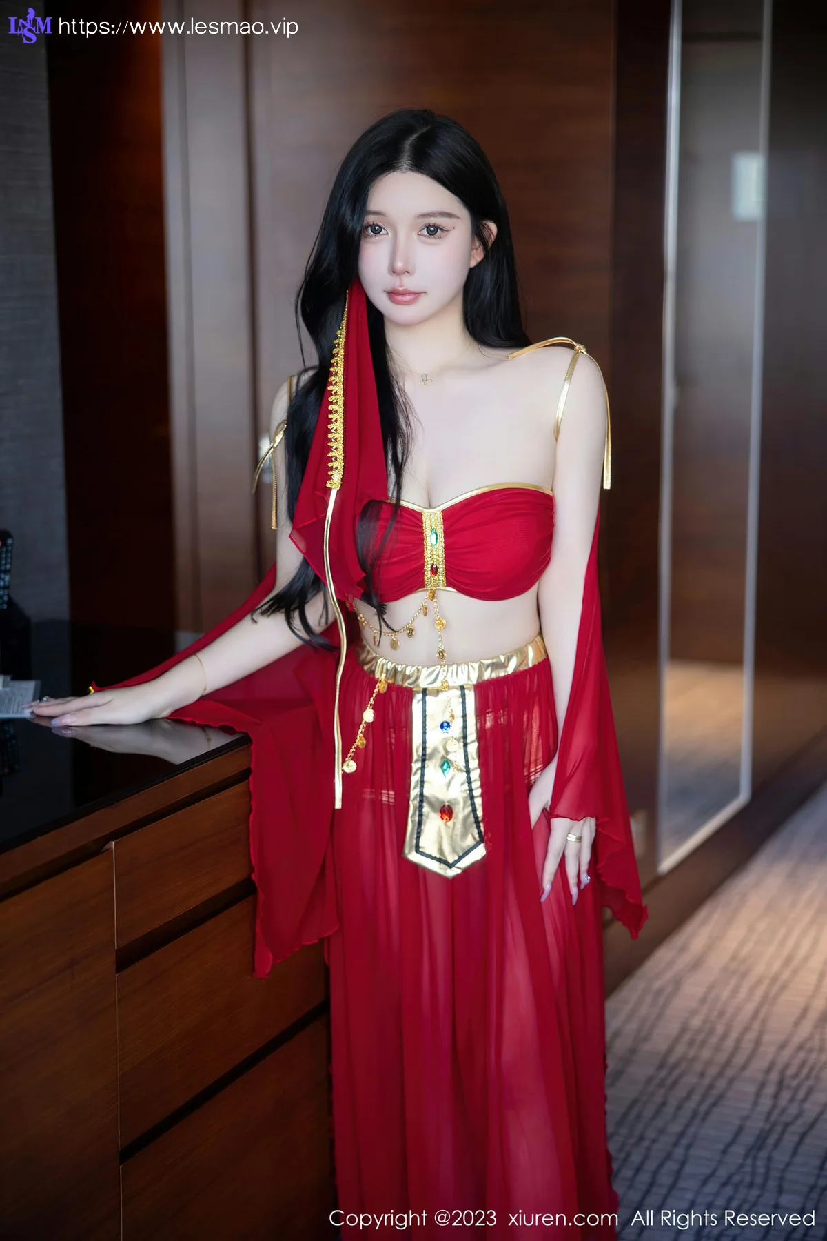 XiuRen 秀人 No.6613 林珊珊 红色西域舞娘芭提雅旅拍11 - 22
