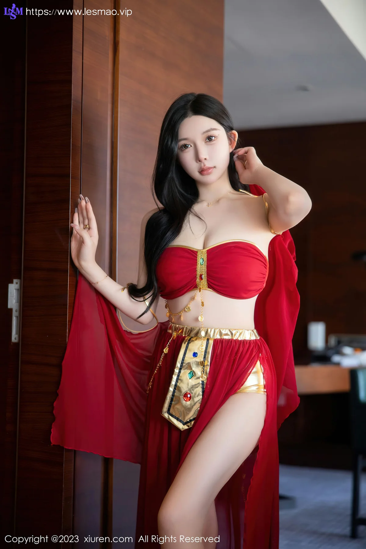XiuRen 秀人 No.6613 林珊珊 红色西域舞娘芭提雅旅拍11 - 30