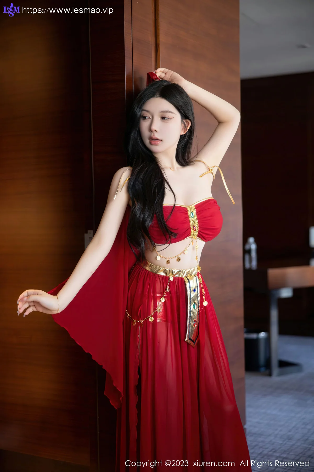 XiuRen 秀人 No.6613 林珊珊 红色西域舞娘芭提雅旅拍11 - 34