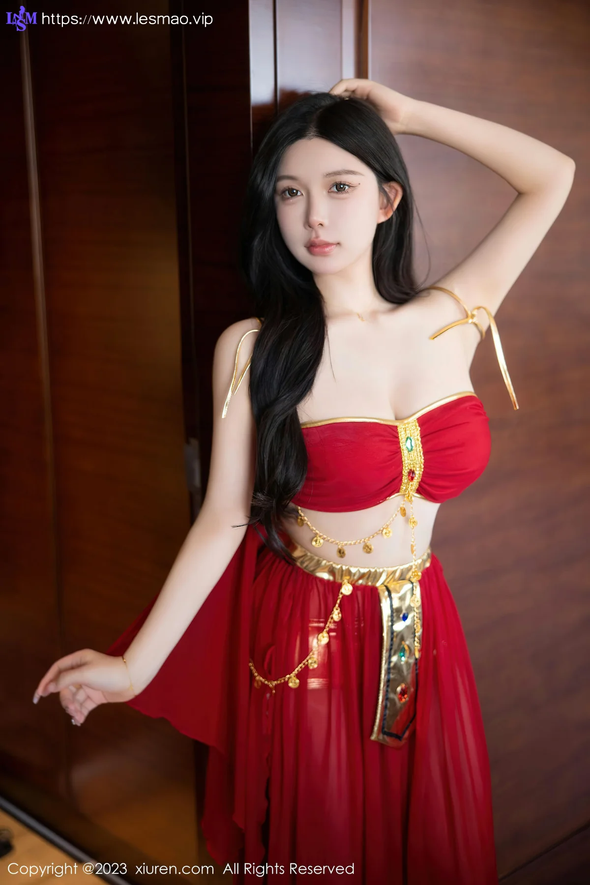 XiuRen 秀人 No.6613 林珊珊 红色西域舞娘芭提雅旅拍11 - 36
