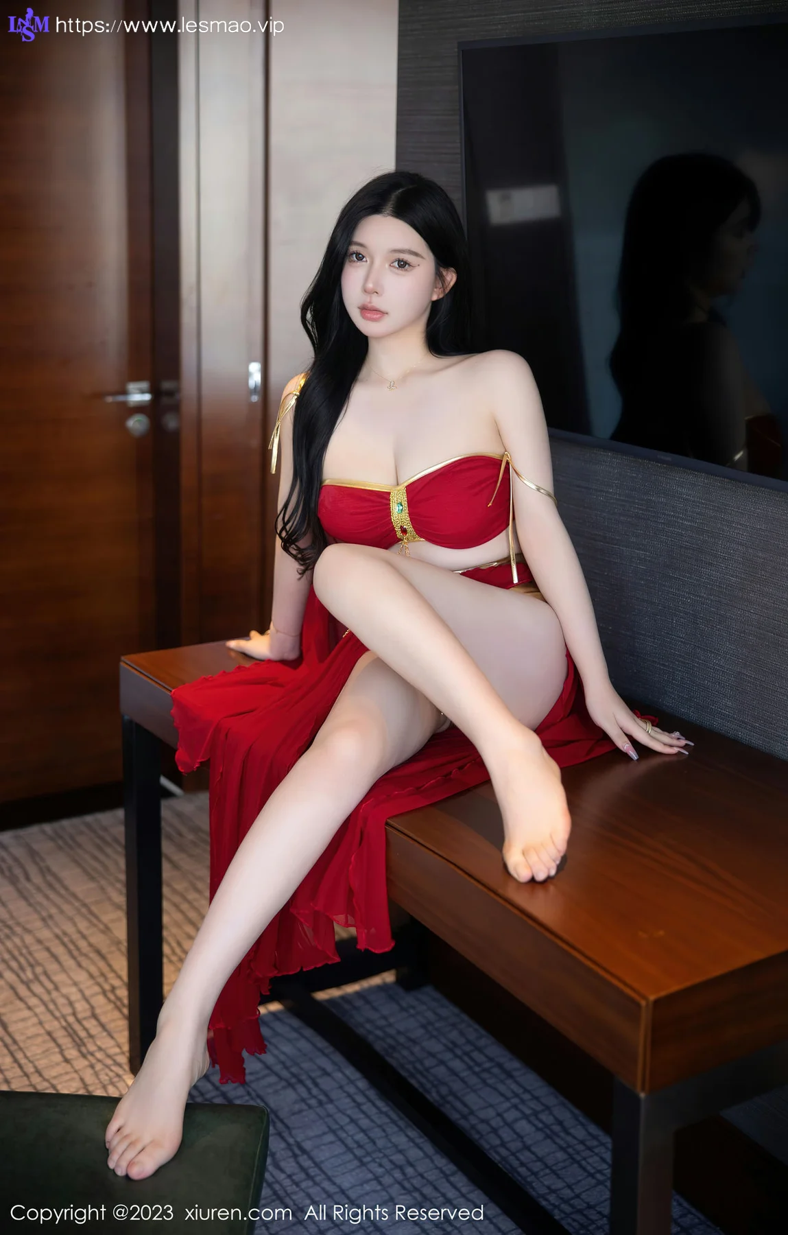 XiuRen 秀人 No.6613 林珊珊 红色西域舞娘芭提雅旅拍11 - 42