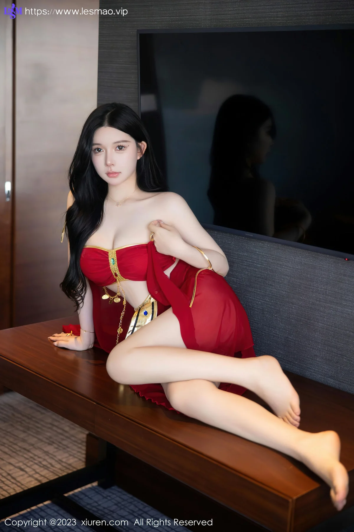 XiuRen 秀人 No.6613 林珊珊 红色西域舞娘芭提雅旅拍11 - 51