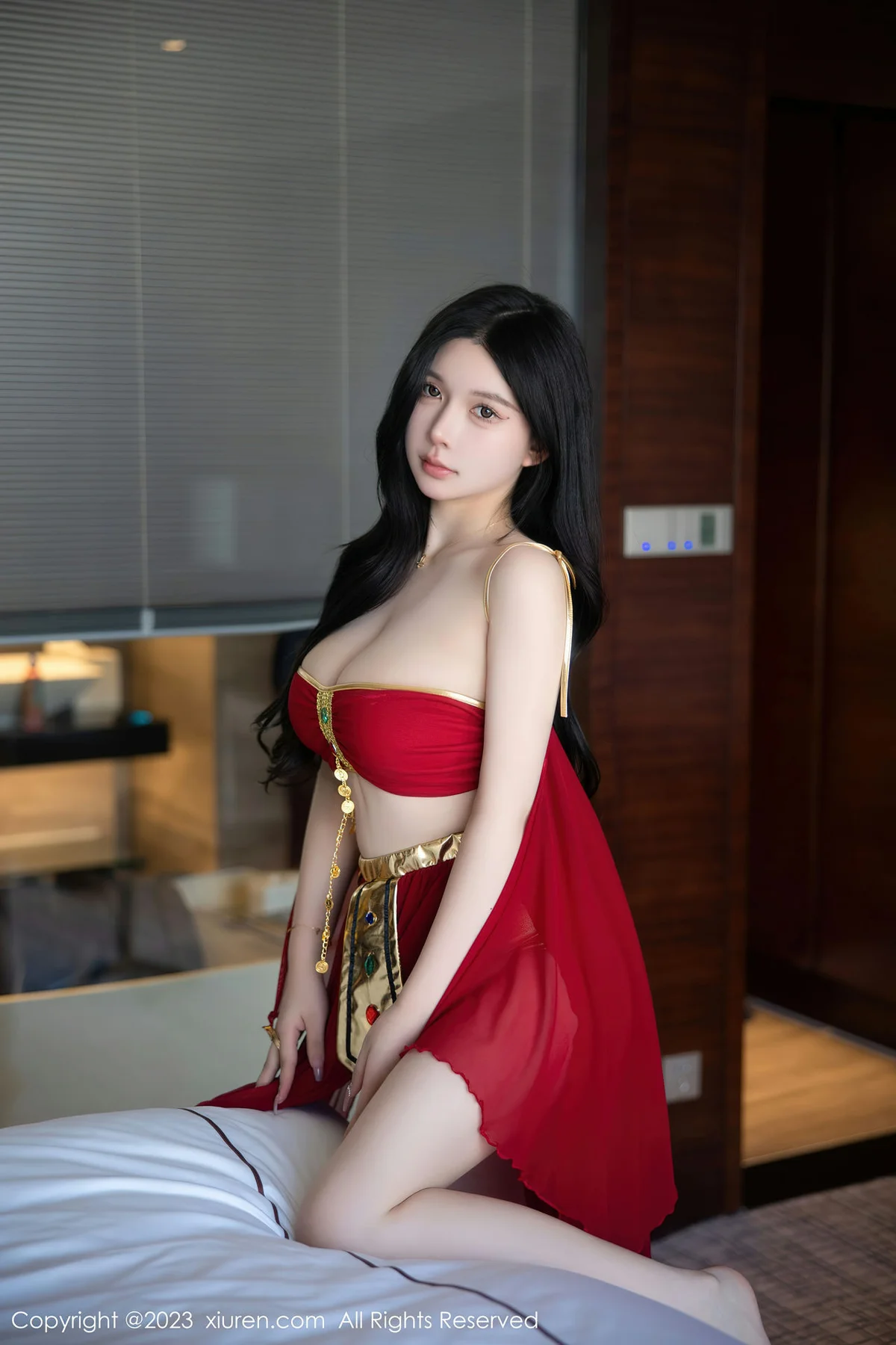 XiuRen 秀人 No.6613 林珊珊 红色西域舞娘芭提雅旅拍11 - 55