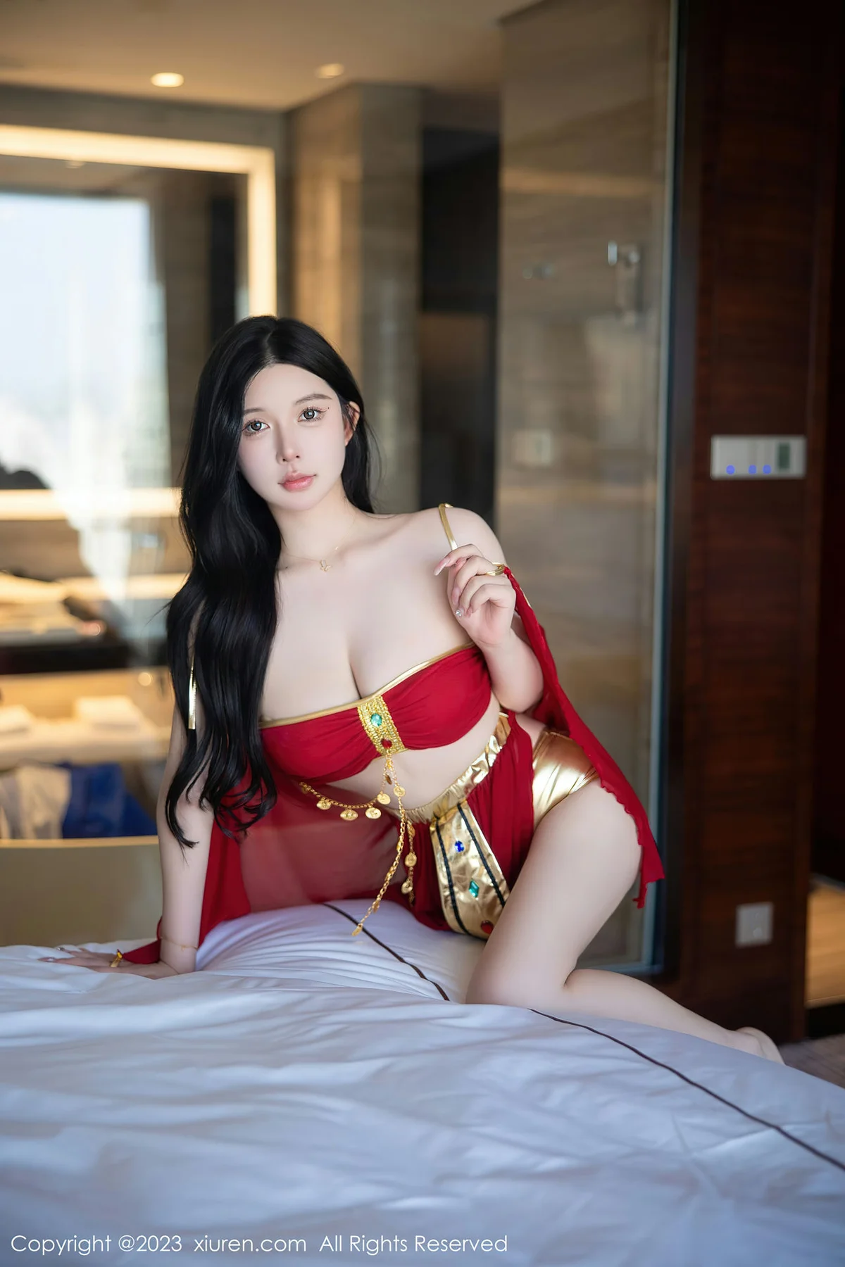 XiuRen 秀人 No.6613 林珊珊 红色西域舞娘芭提雅旅拍11 - 62