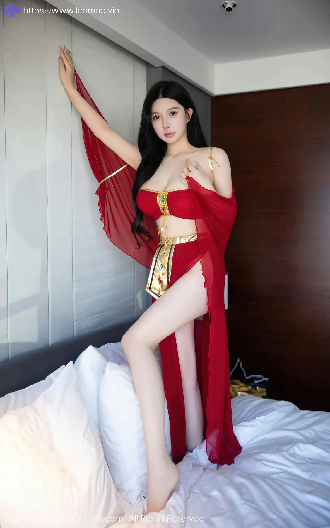 XiuRen 秀人 No.6613 林珊珊 红色西域舞娘芭提雅旅拍11 - 68