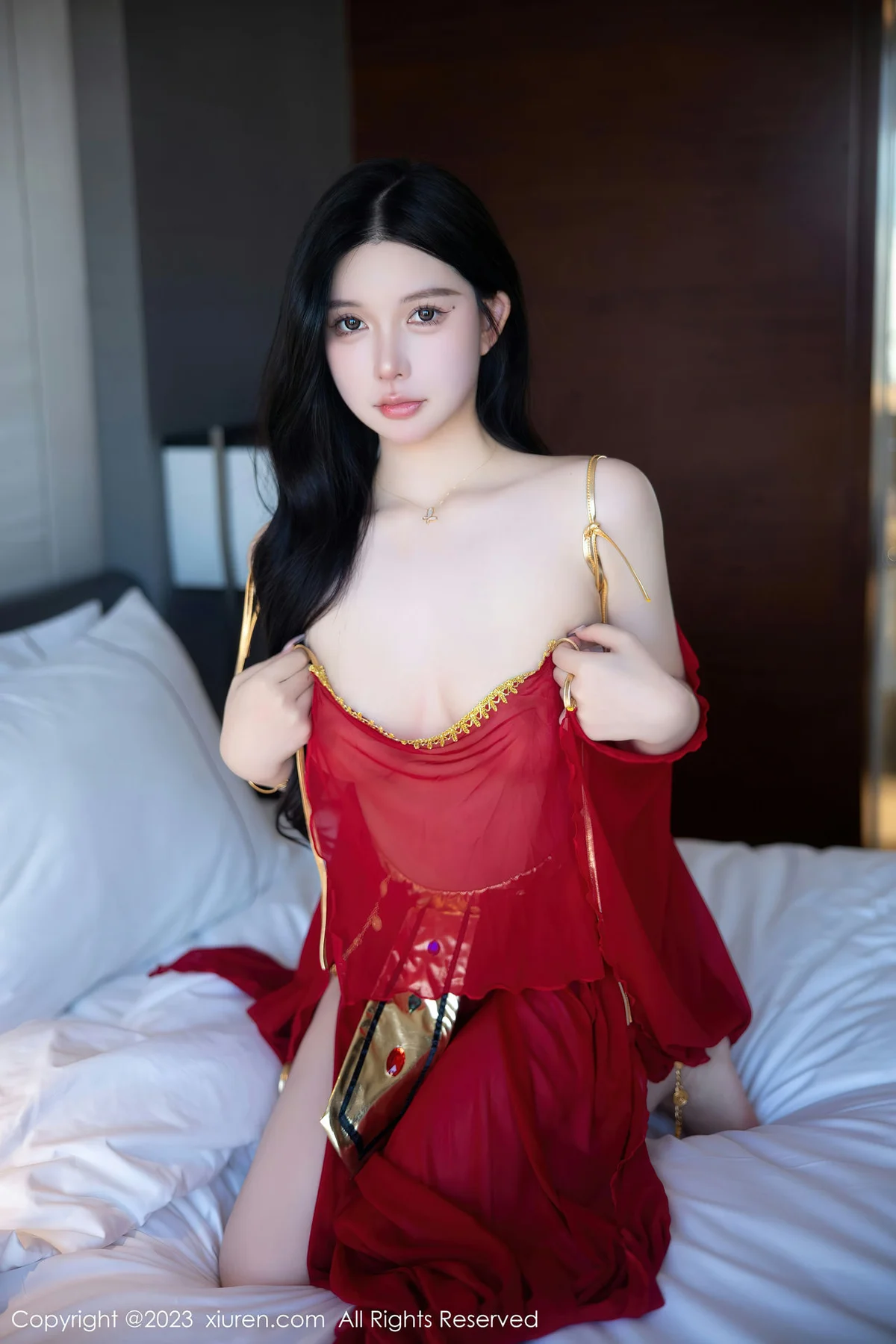 XiuRen 秀人 No.6613 林珊珊 红色西域舞娘芭提雅旅拍11 - 73