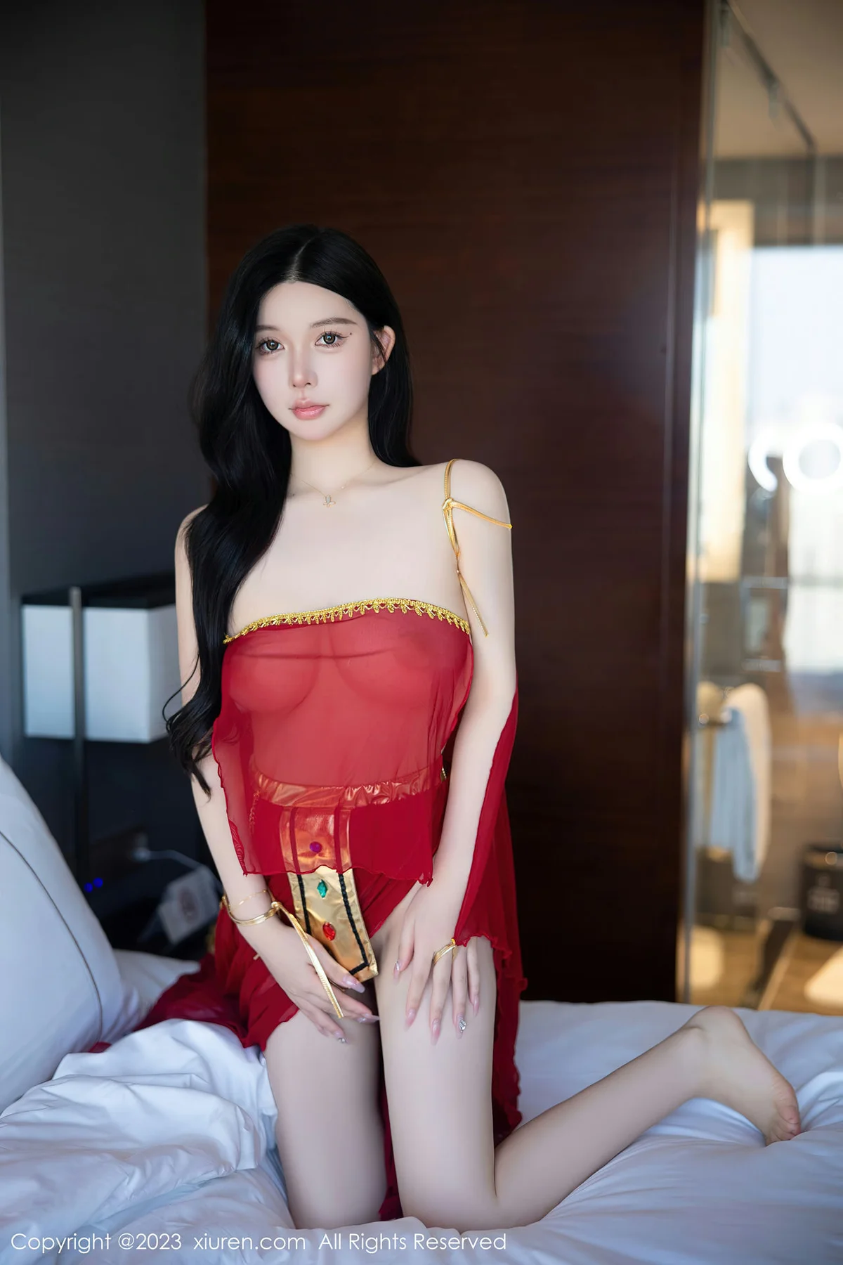 XiuRen 秀人 No.6613 林珊珊 红色西域舞娘芭提雅旅拍11 - 80