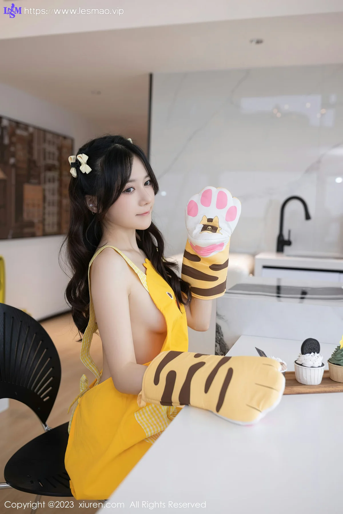 XiuRen 秀人 No.6615 鱼子酱Fish 黄色围裙性感写真11 - 22