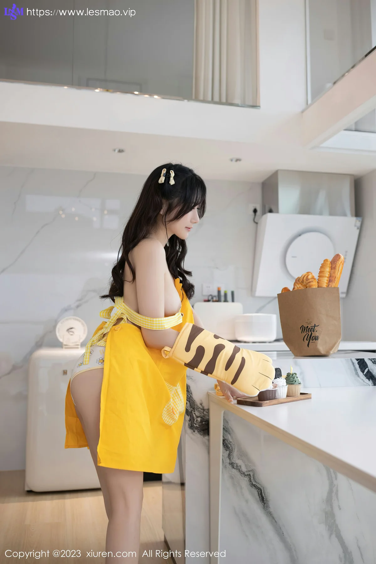 XiuRen 秀人 No.6615 鱼子酱Fish 黄色围裙性感写真11 - 28