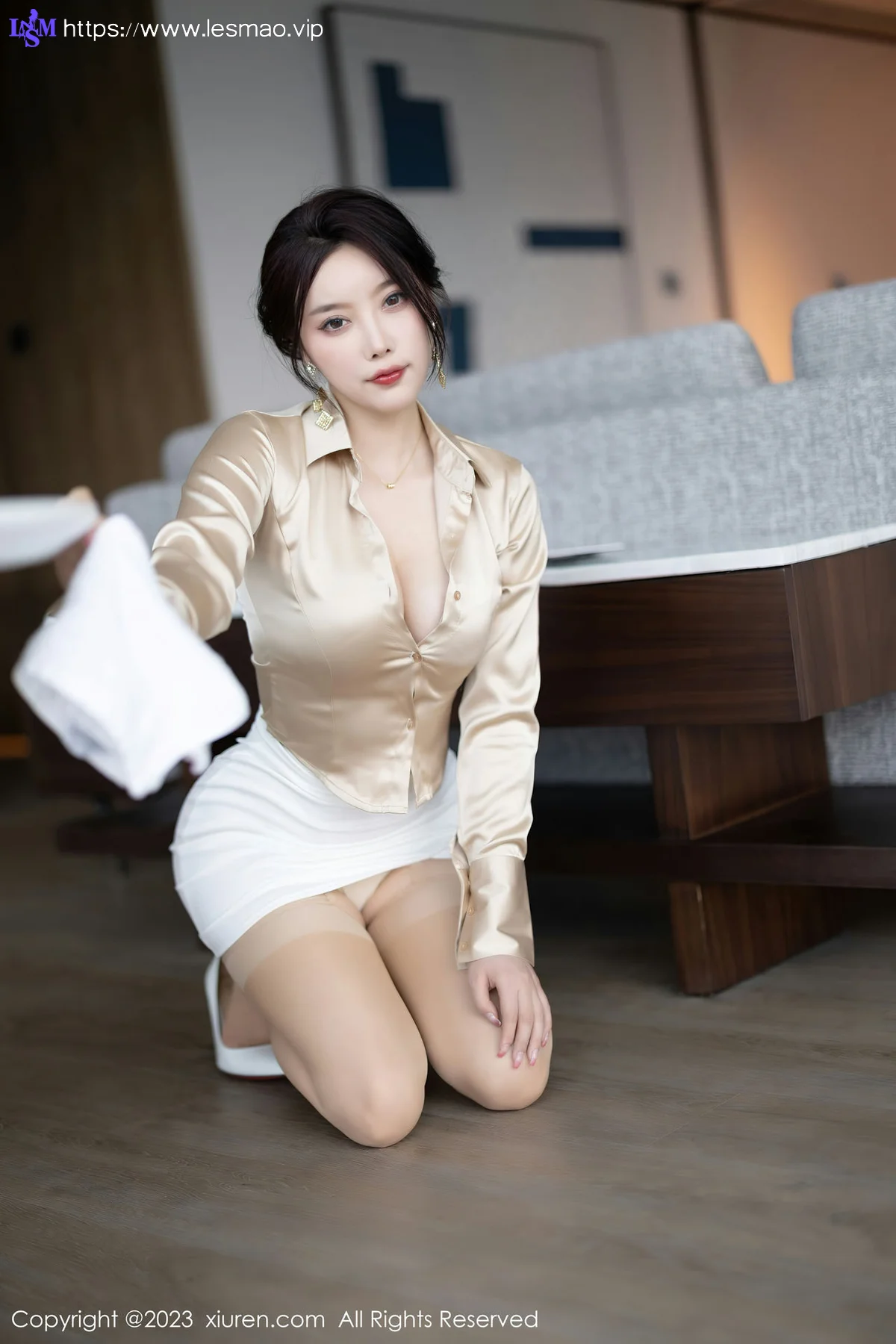 XiuRen 秀人 No.6620 杨晨晨Yome 白色蕾丝情趣内衣性感写真1 - 31