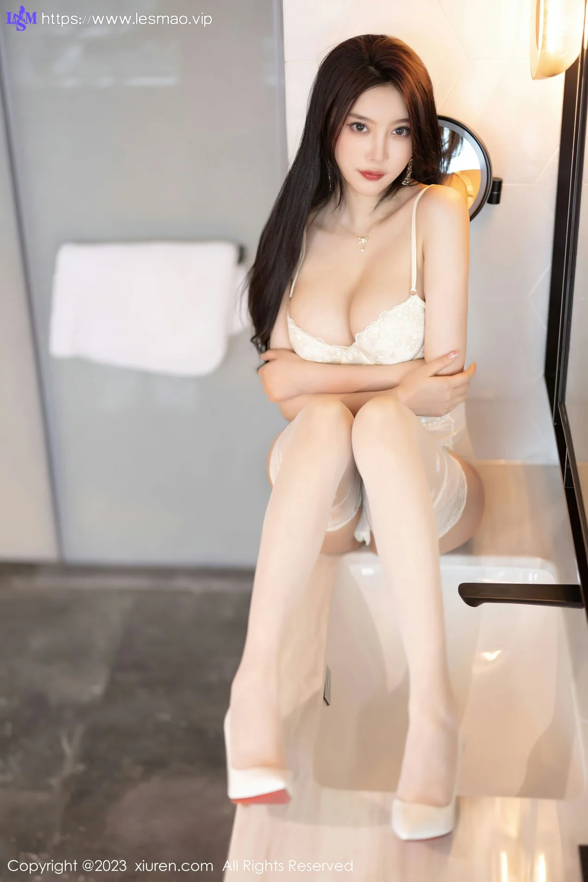 XiuRen 秀人 No.6620 杨晨晨Yome 白色蕾丝情趣内衣性感写真1 - 73