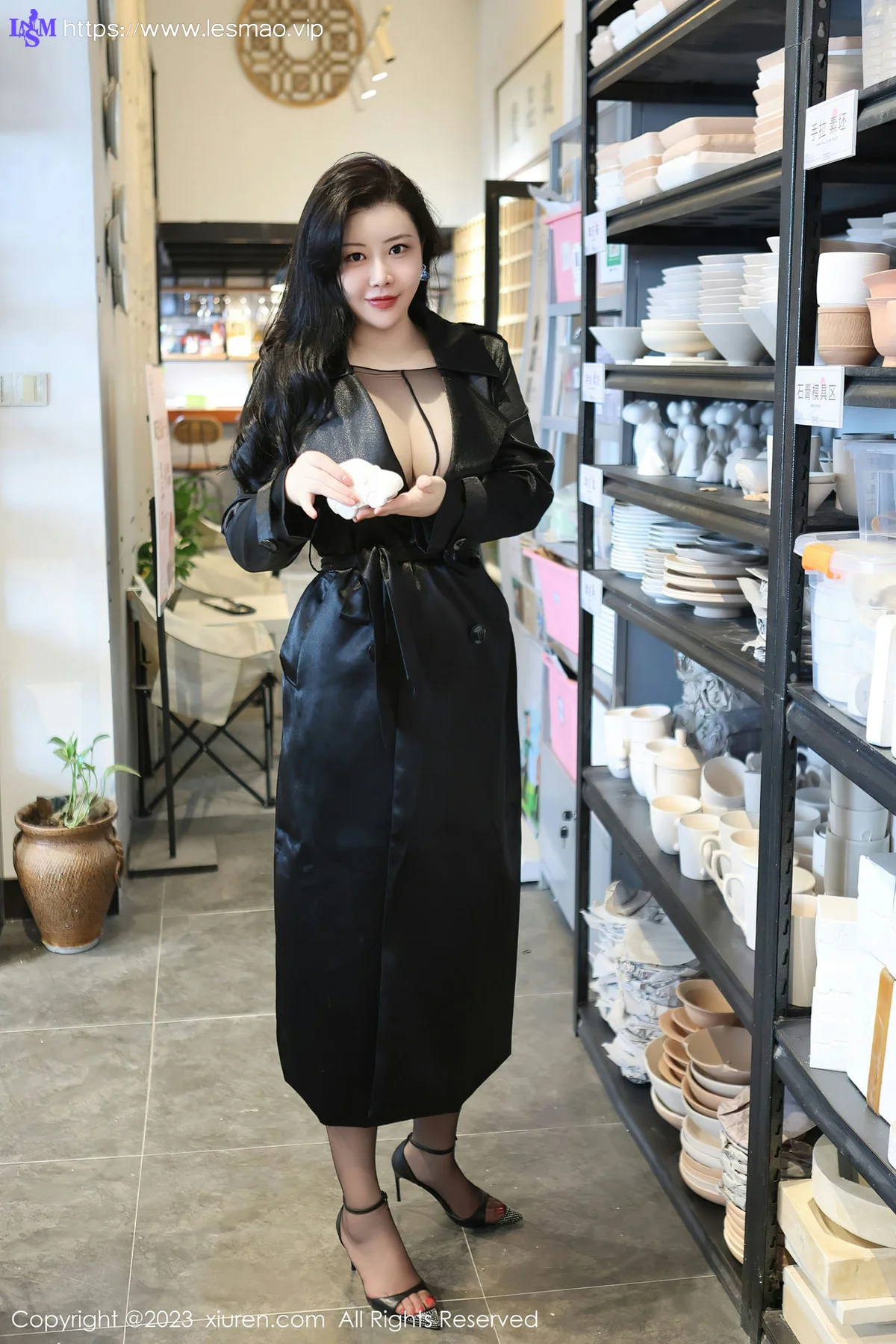 XiuRen 秀人 No.6647 王婉悠Queen 黑色轻透情趣服饰性感写真22 - 1