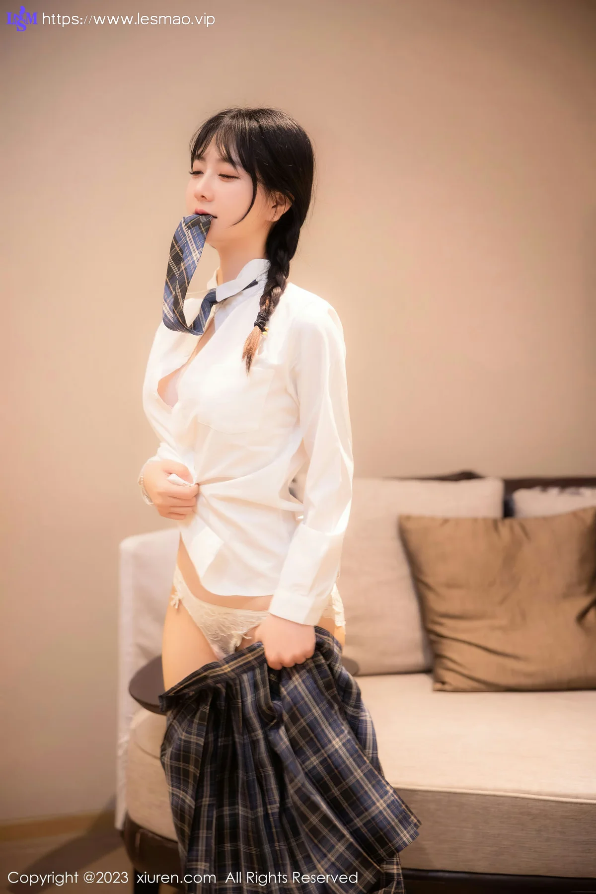 XiuRen 秀人 No.6662 幼幼 白色蕾丝内衣写真11 - 33