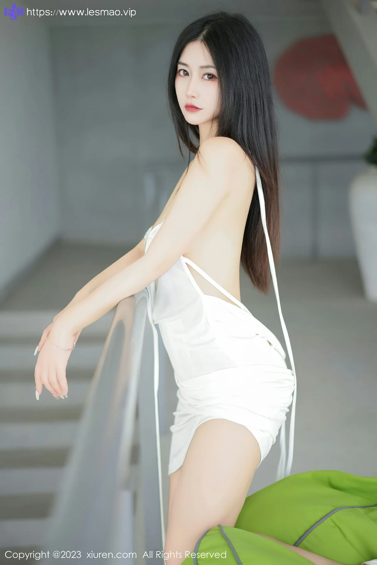 XiuRen 秀人 No.6678 laura阿姣 白色吊带长裙性感写真22 - 19