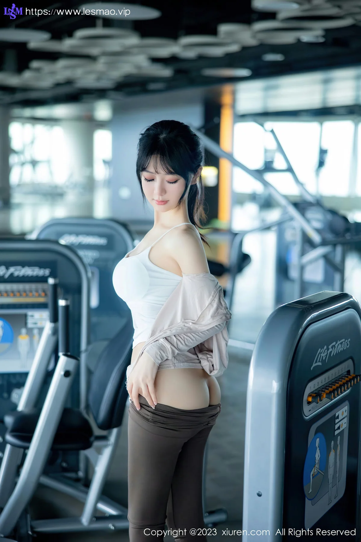 XiuRen 秀人 No.6683 幼幼 浅色运动服饰性感写真11 - 48