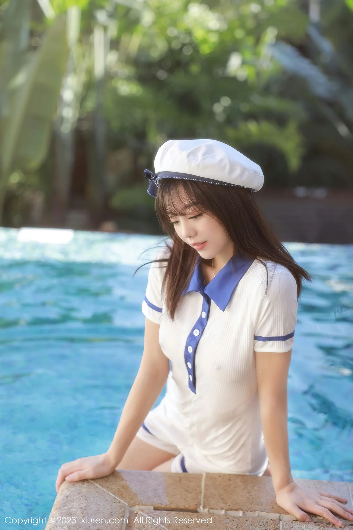 XiuRen 秀人 No.6686 佘贝拉bella 白色海军服南京旅拍 - 35