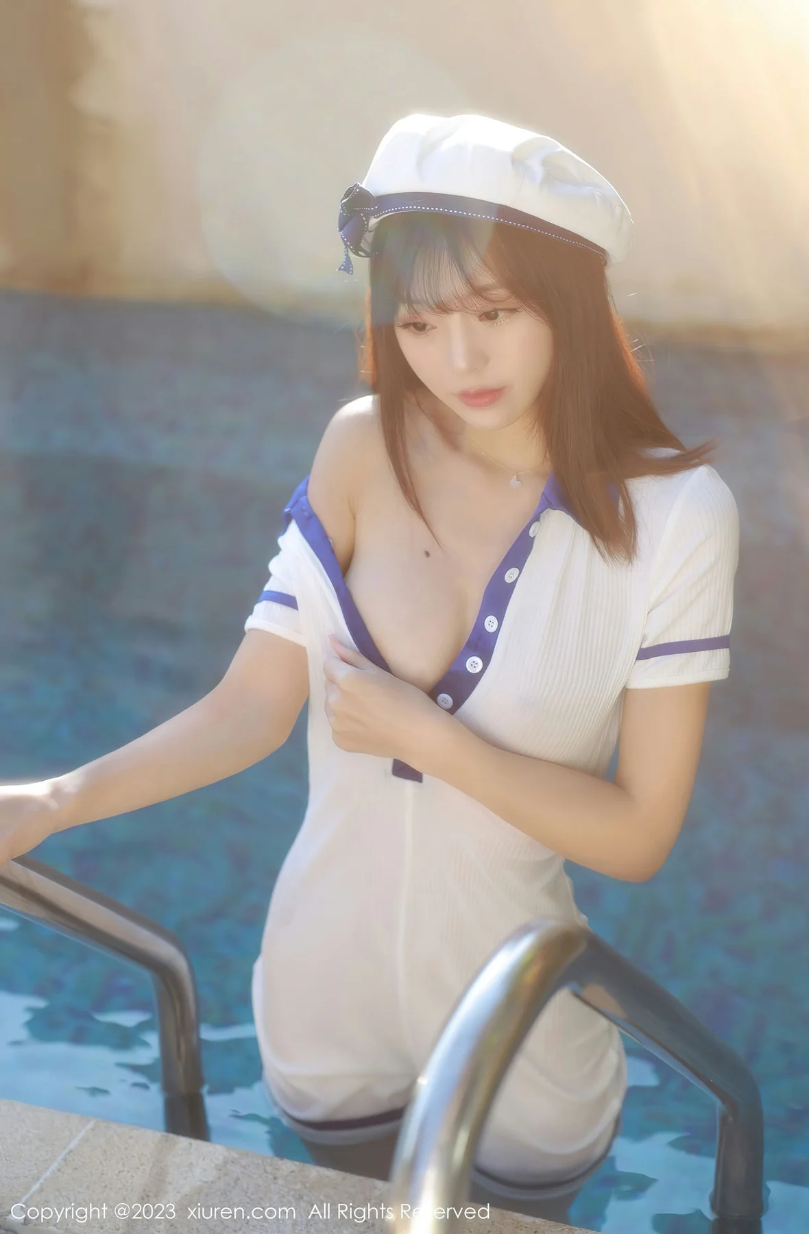 XiuRen 秀人 No.6686 佘贝拉bella 白色海军服南京旅拍 - 46