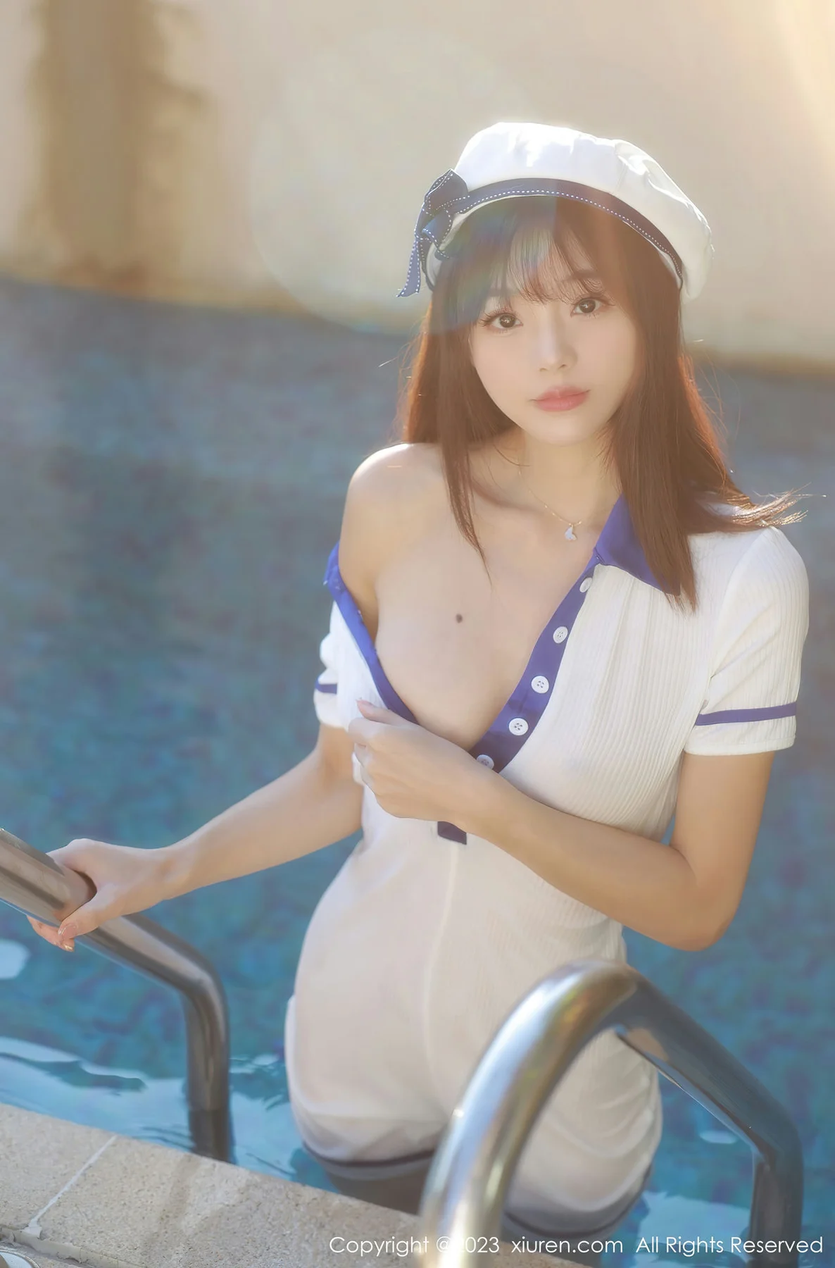 XiuRen 秀人 No.6686 佘贝拉bella 白色海军服南京旅拍 - 47