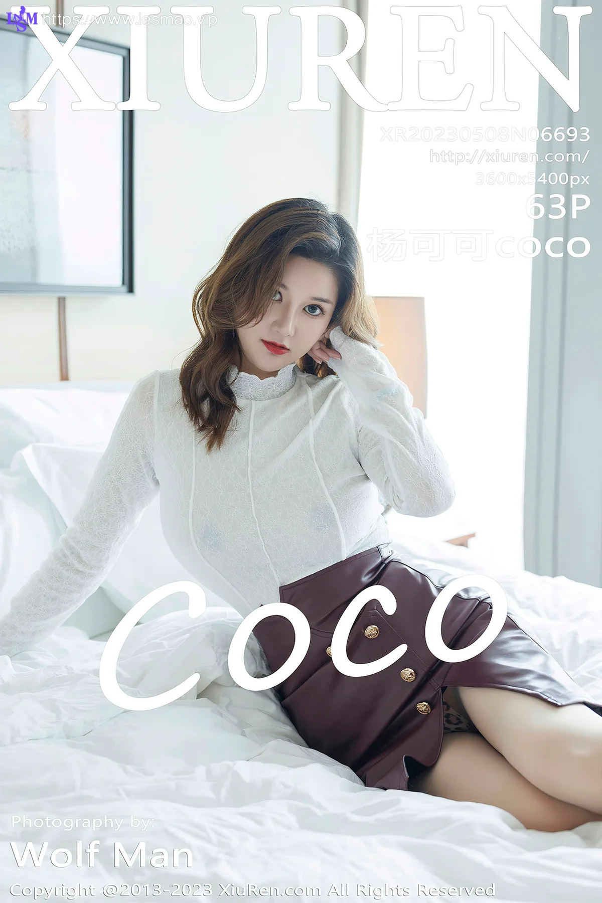 XiuRen 秀人 No.6693 杨可可coco 妩媚皮裙美女写真 - 64