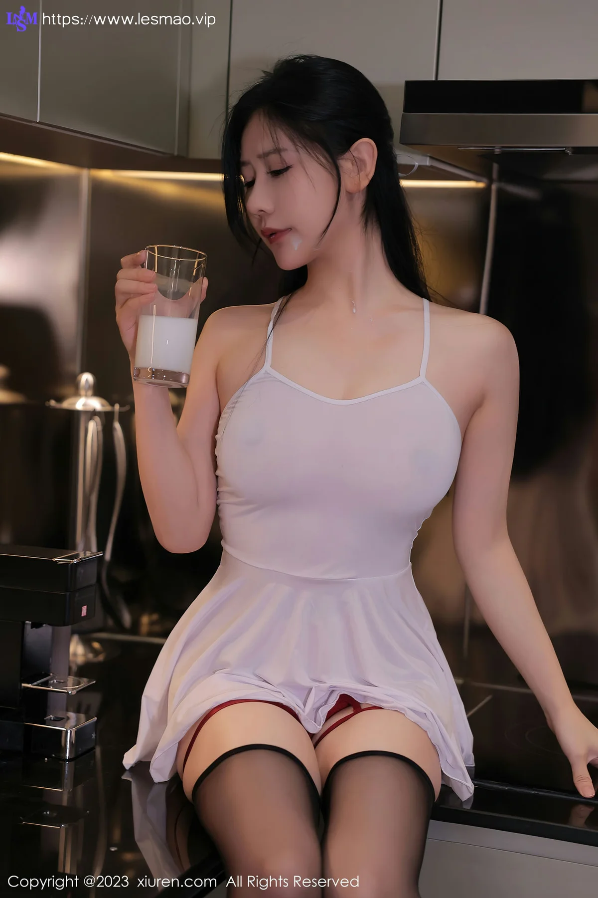 XiuRen 秀人 No.6696 尹甜甜 白色轻透连衣短裙泰国旅拍2 - 18
