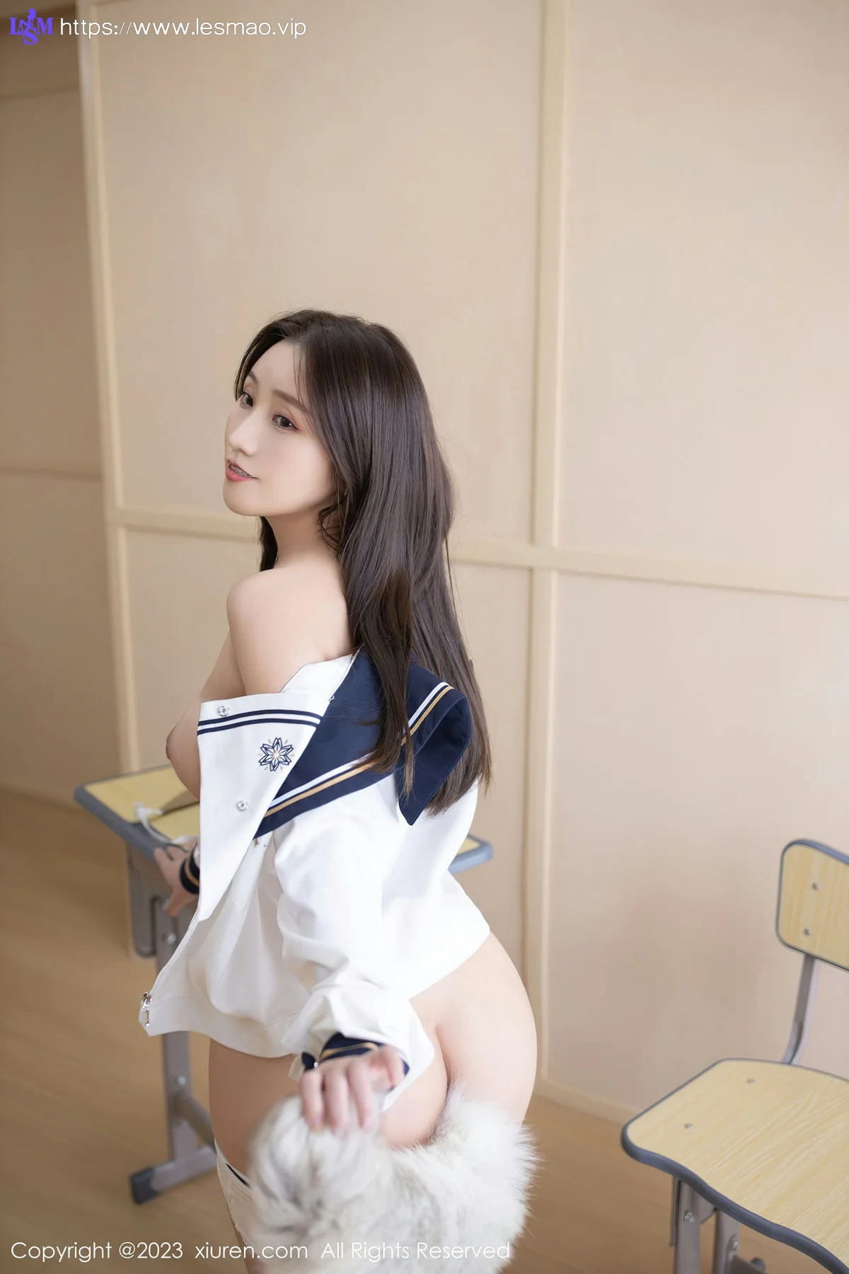 XiuRen 秀人 No.6709 杏子Yada 白色学妹制服首套写真111 - 47