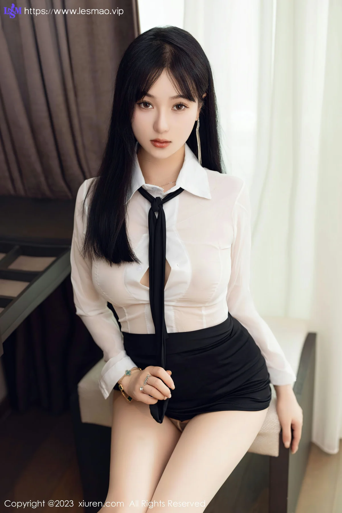 XiuRen 秀人 No.6710 柚琪Rich 白色轻透上衣首套写真33 - 13