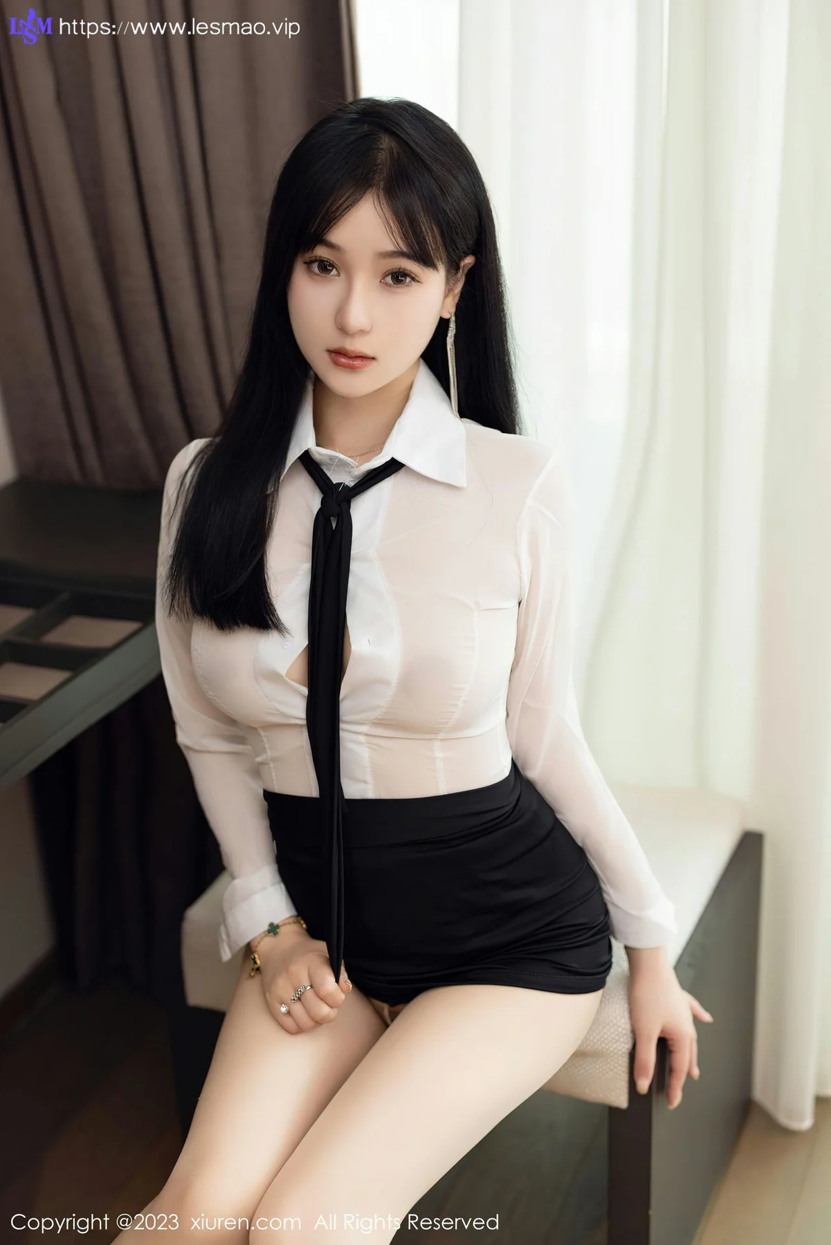 XiuRen 秀人 No.6710 柚琪Rich 白色轻透上衣首套写真33 - 14