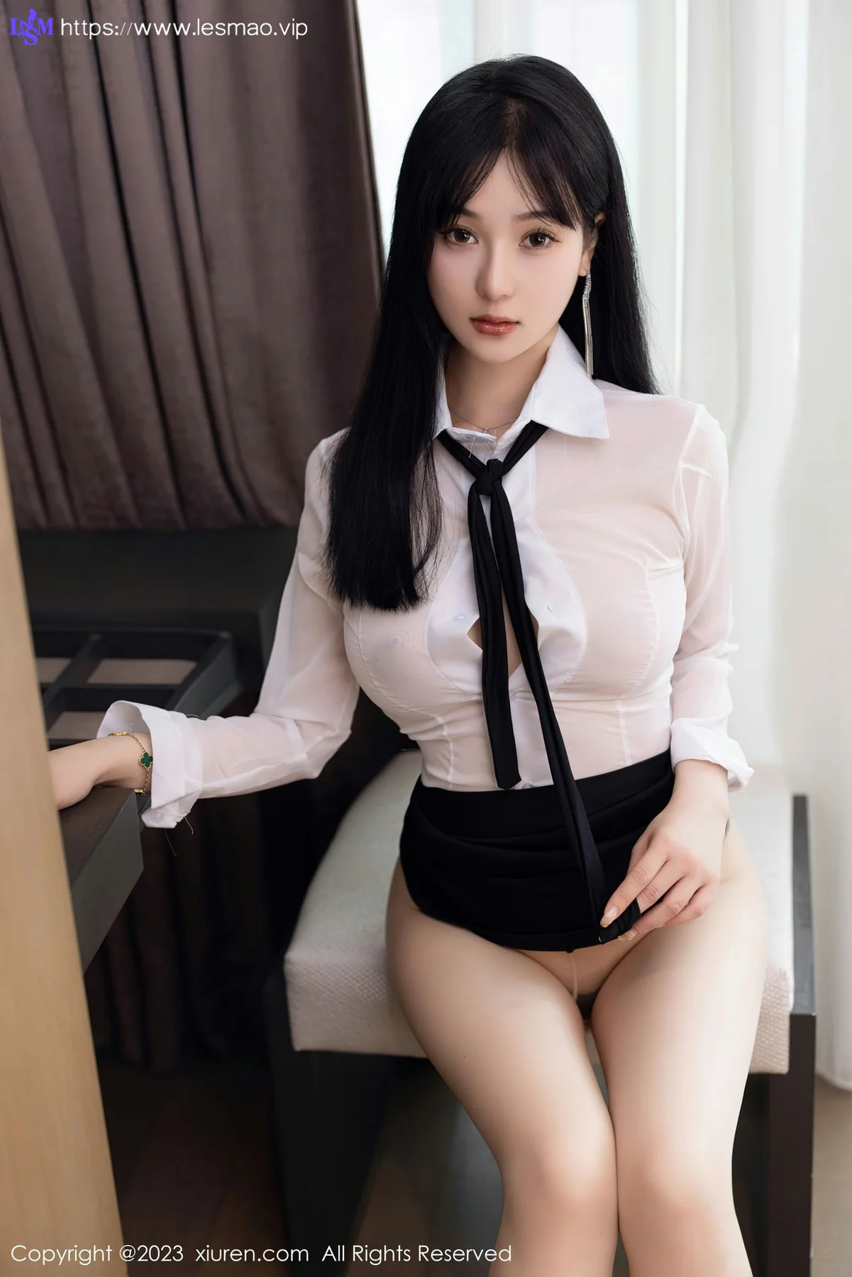 XiuRen 秀人 No.6710 柚琪Rich 白色轻透上衣首套写真33 - 23