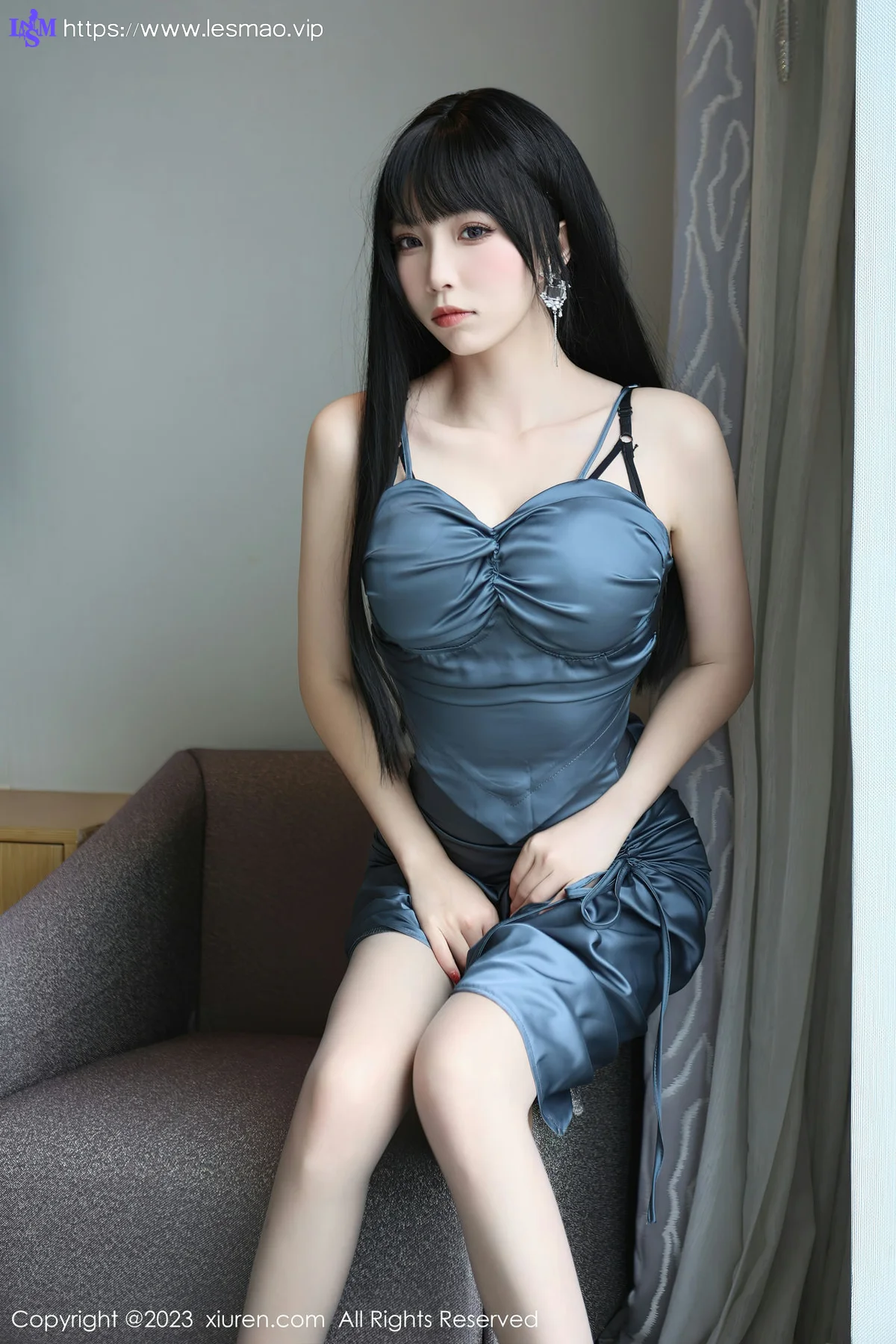XiuRen 秀人 No.6713 江七七 诱人灰丝首套写真 - 8